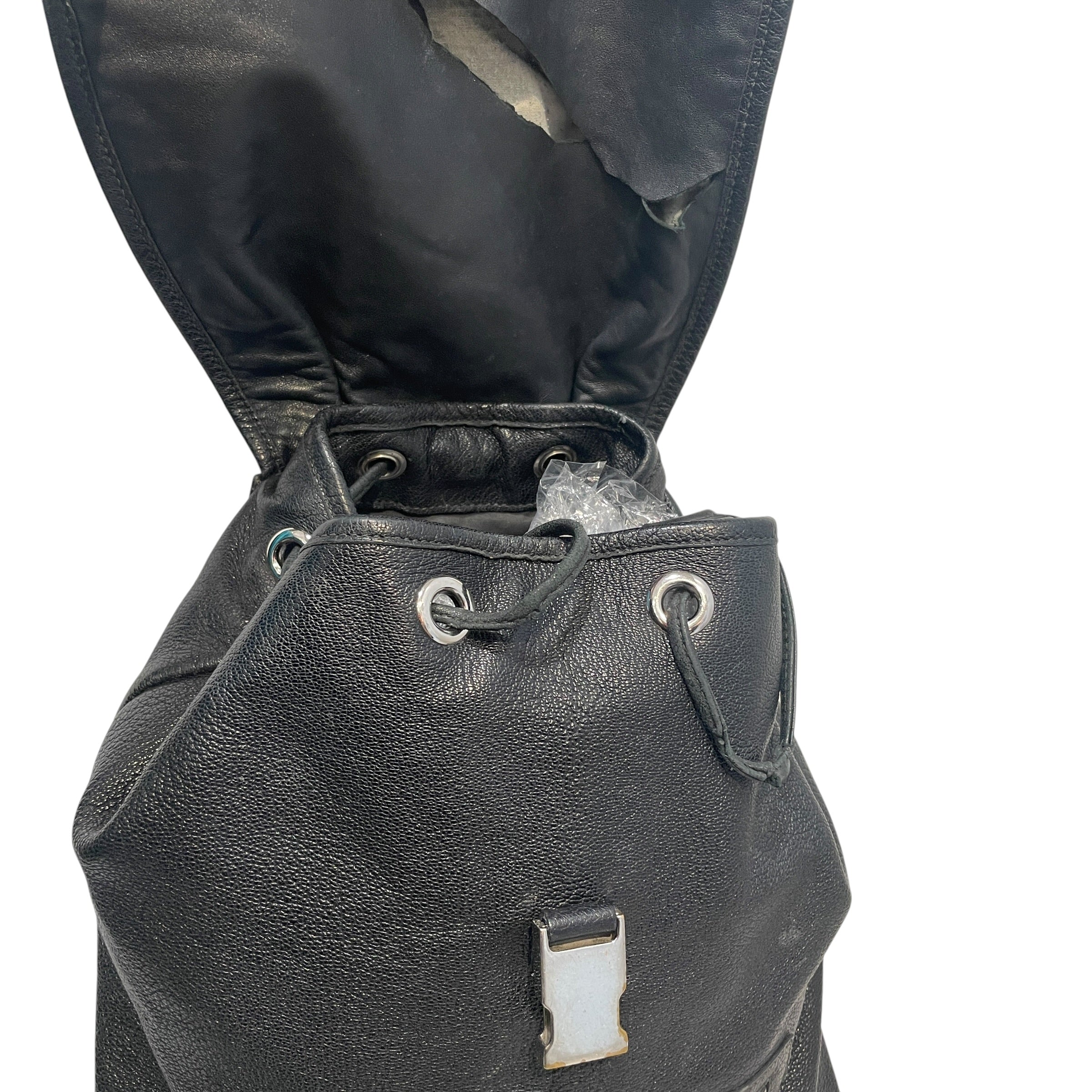 BALENCIAGA/Backpack/Leather/BLK/Motocross City Backpack view 3