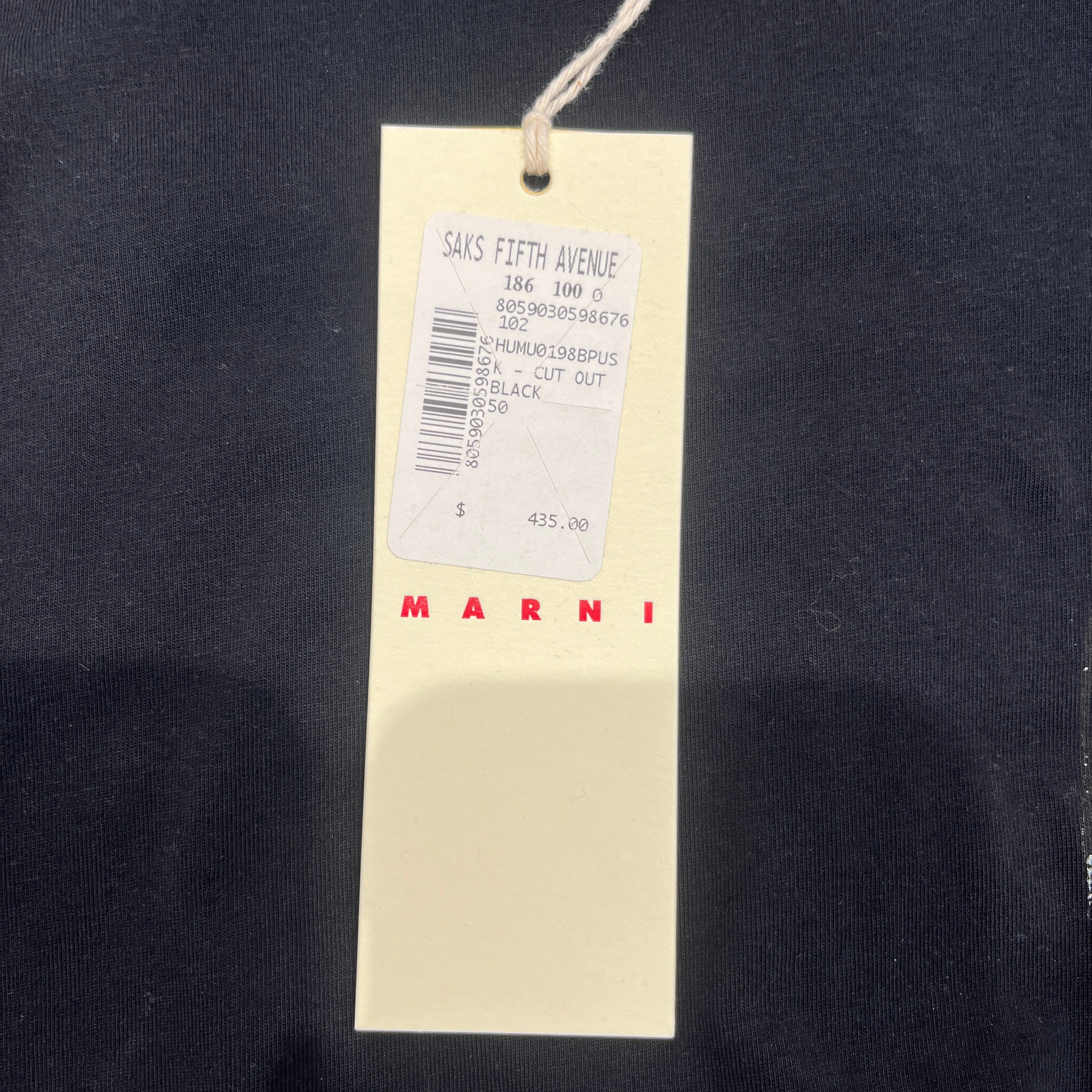 MARNI/T-Shirt/50/Cotton/BLK/Box Logo view 6