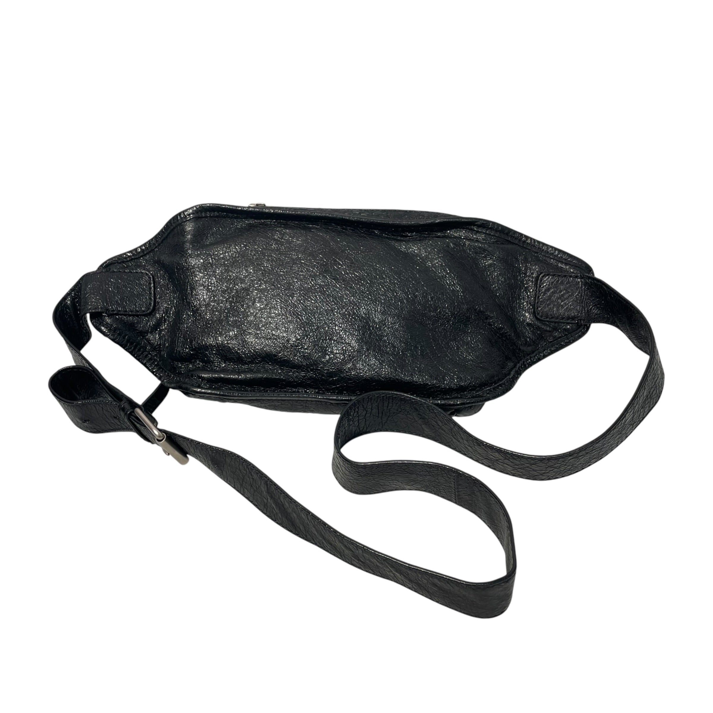 BALENCIAGA/Fanny Pack/Leather/BLK/ view 2