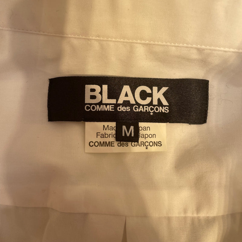 BLACK COMME des GARCONS/LS Shirt/M/Cotton/WHT/STUDDED