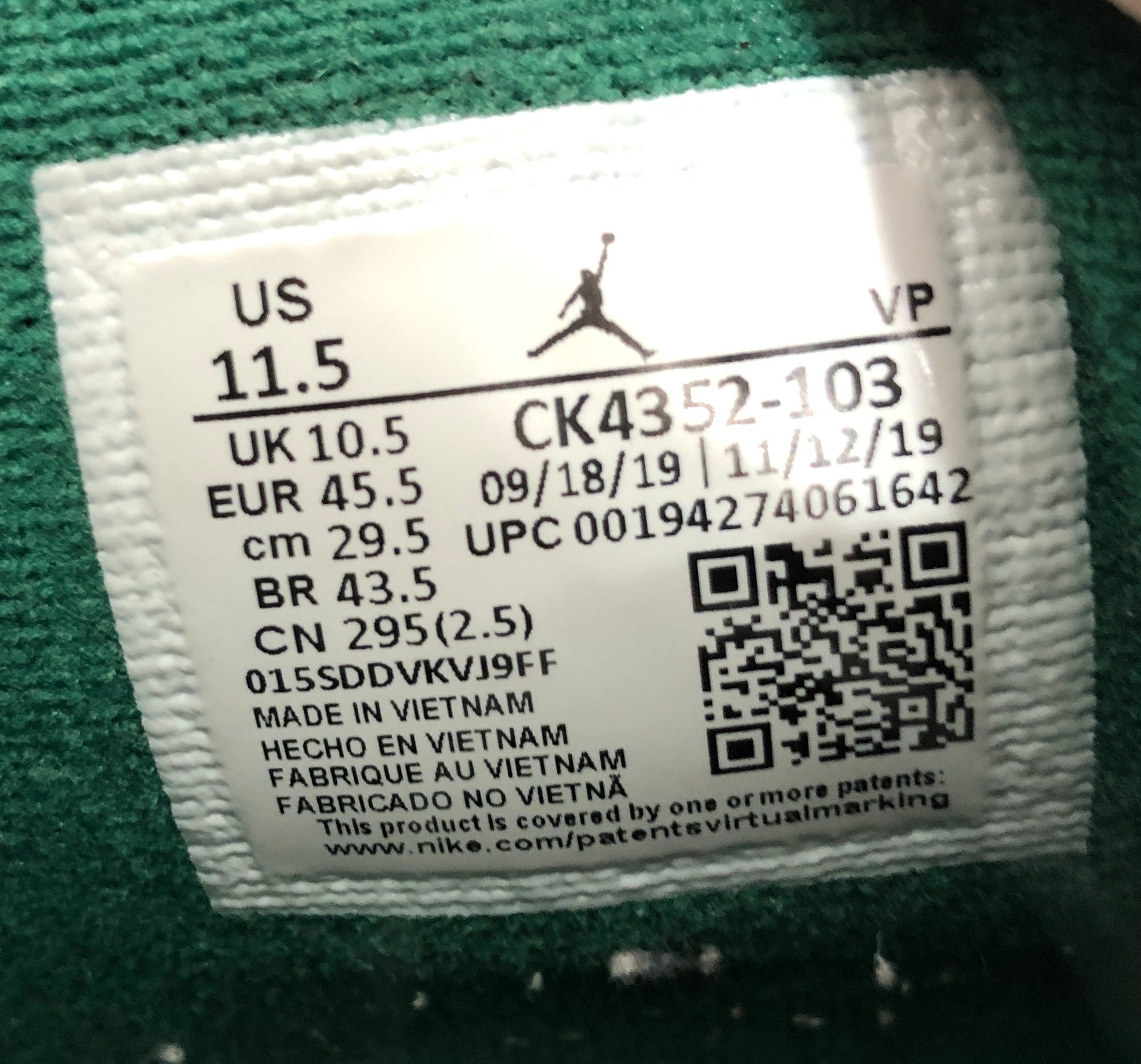 NIKE/Hi-Sneakers/US 11/Leather/WHT/Jordan 10 Retro WINGS view 9