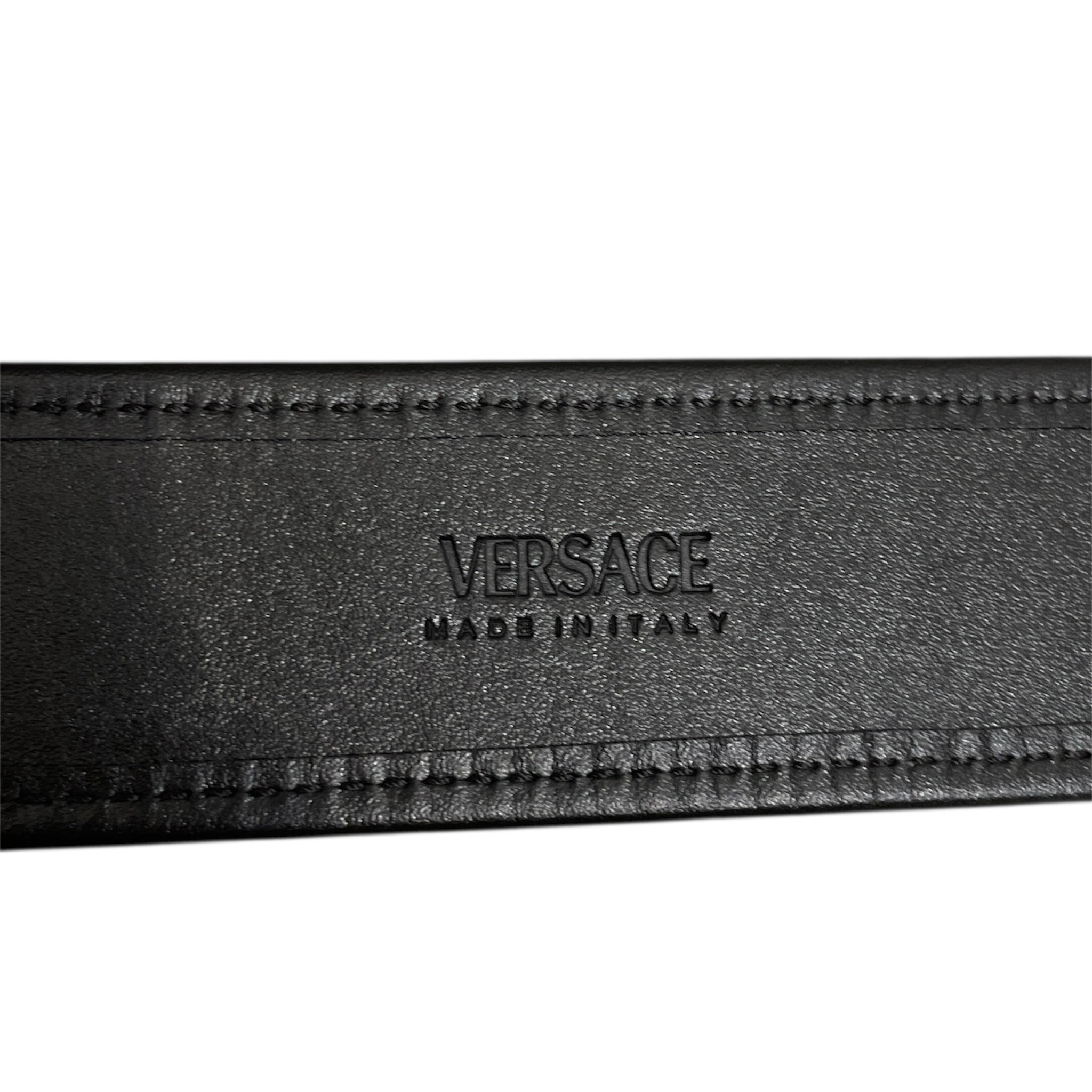 VERSACE/Belt/All Over Print/Leather/BLK/DCU4140 JACQUARD/LEATHER BELT view 4