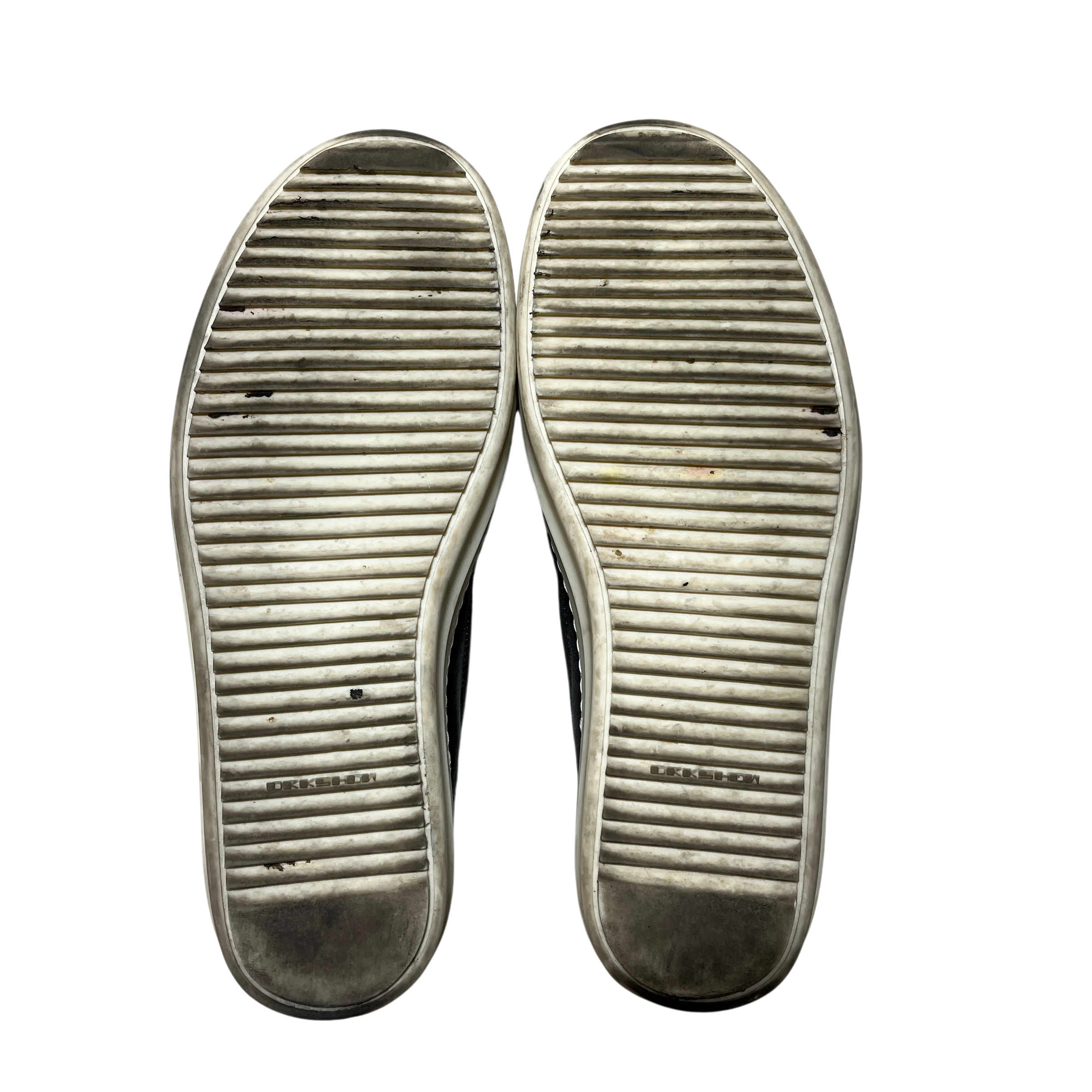 RICK OWENS DRKSHDW/Low-Sneakers/US 11.5/Polyester/GRY/BOAT SLIP ON DARK DUST view 9