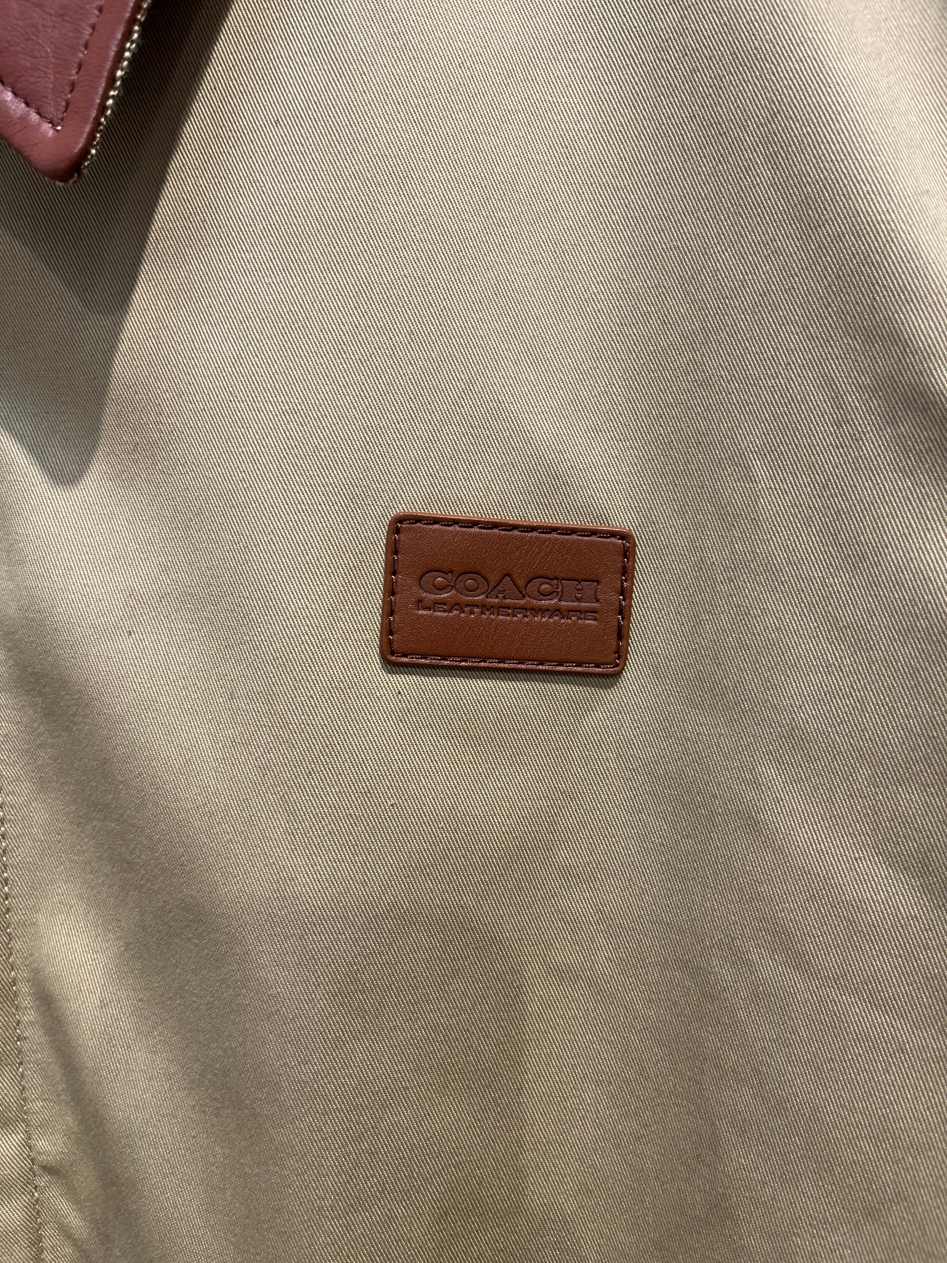 COACH/Jacket/XXL/Cotton/BEG/Monogram/reversible leather collar view 3