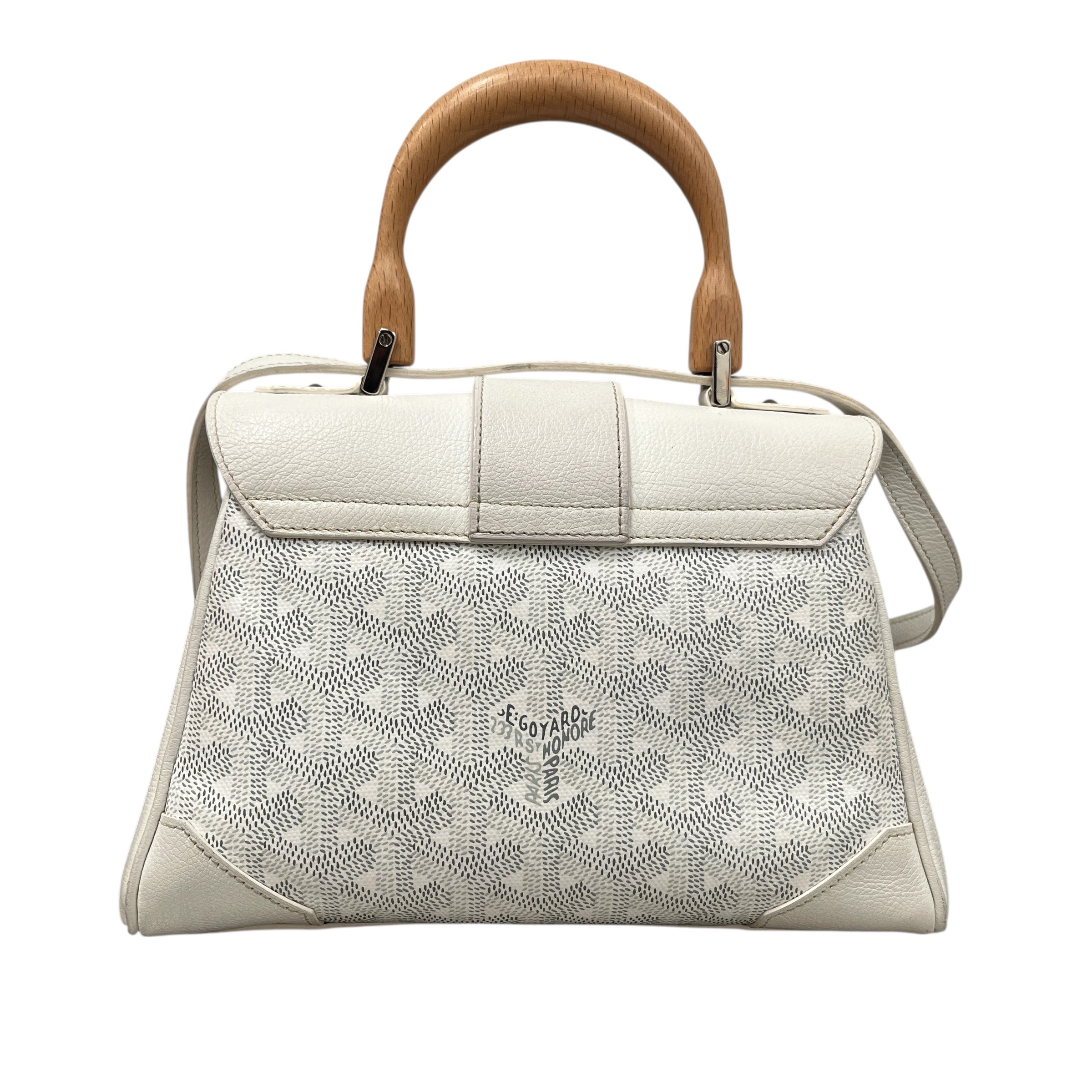 GOYARD/Cross Body Bag/XS/Monogram/Leather/WHT/MINI SAIGON CROSSBODY BAG view 5