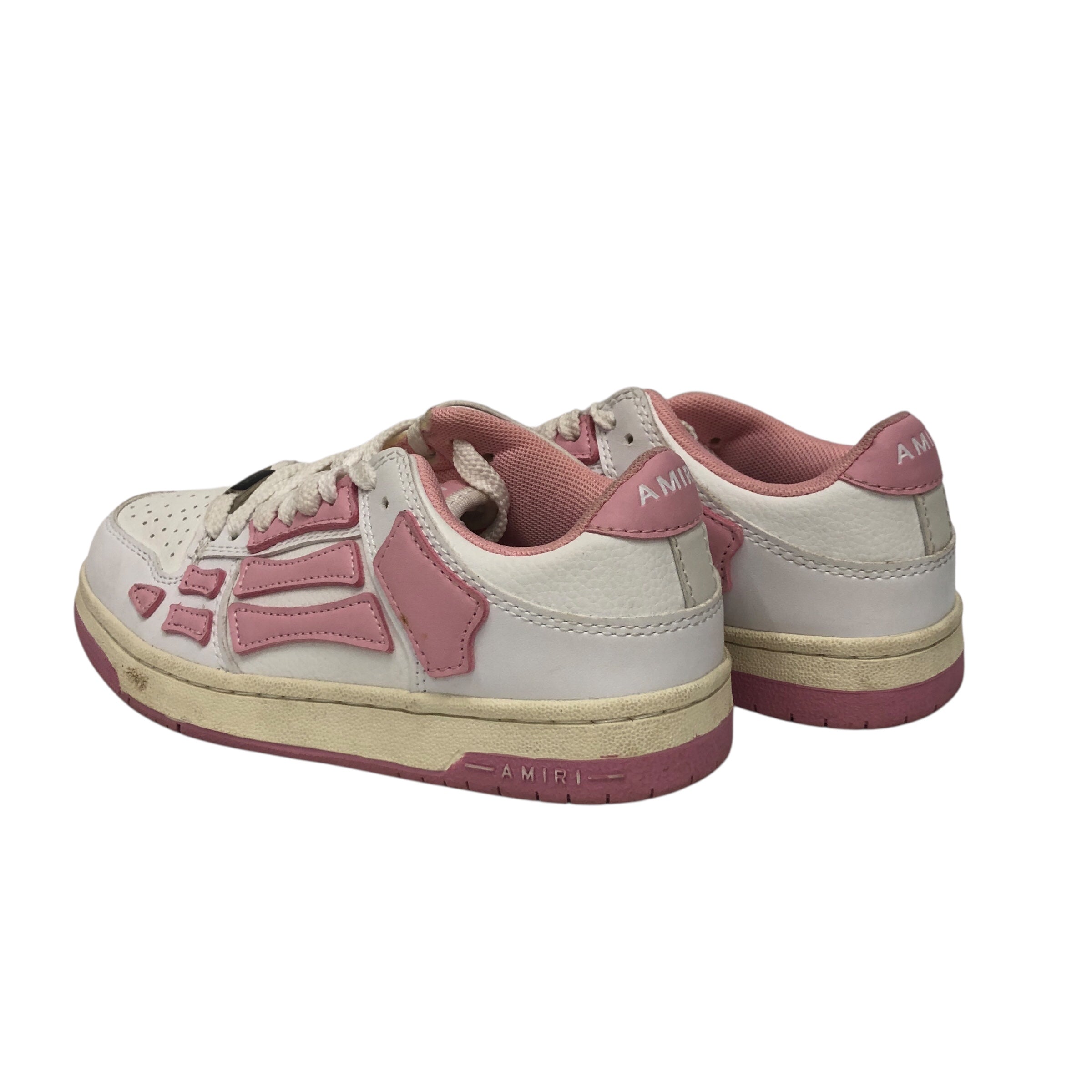 AMIRI/Low-Sneakers/US 6/Leather/PNK/Hot Pink Skeleton view 2