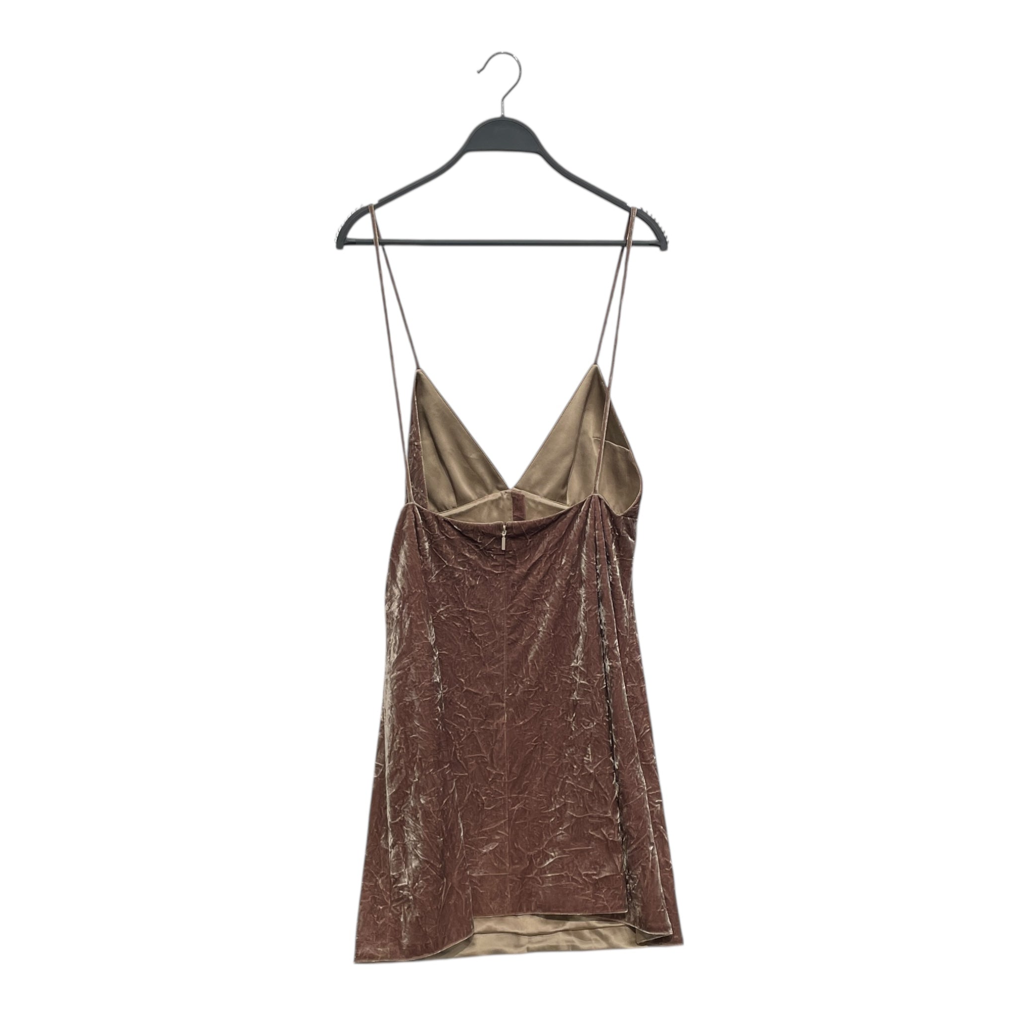 SAINT LAURENT/SL Dress/40/Velour/KHK/CRUSHED VELOUR NGHT DRESS view 2