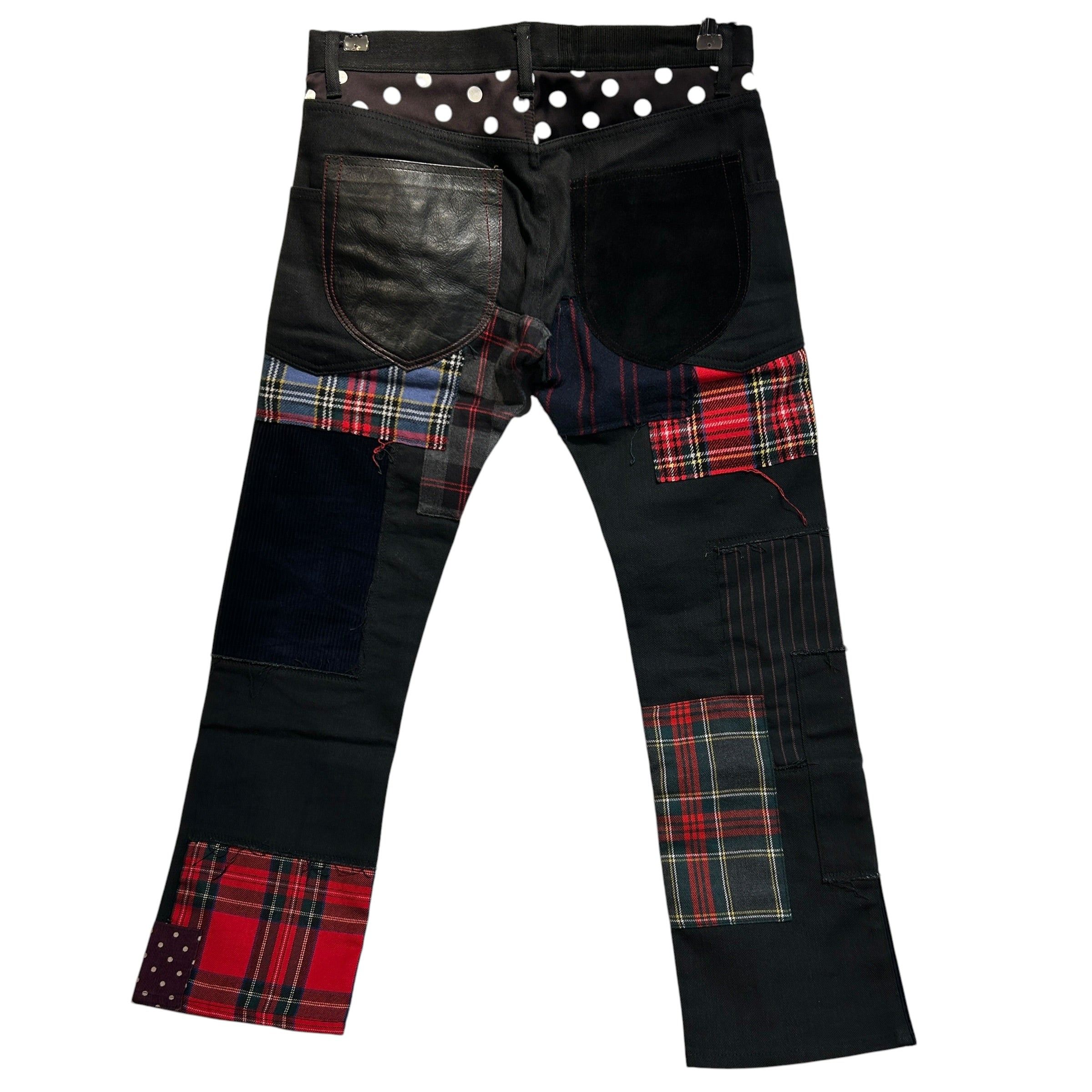 JUNYA WATANABE COMME des GARCONS MAN/Pants/XS/Cotton/BLK/Multi Patches view 2