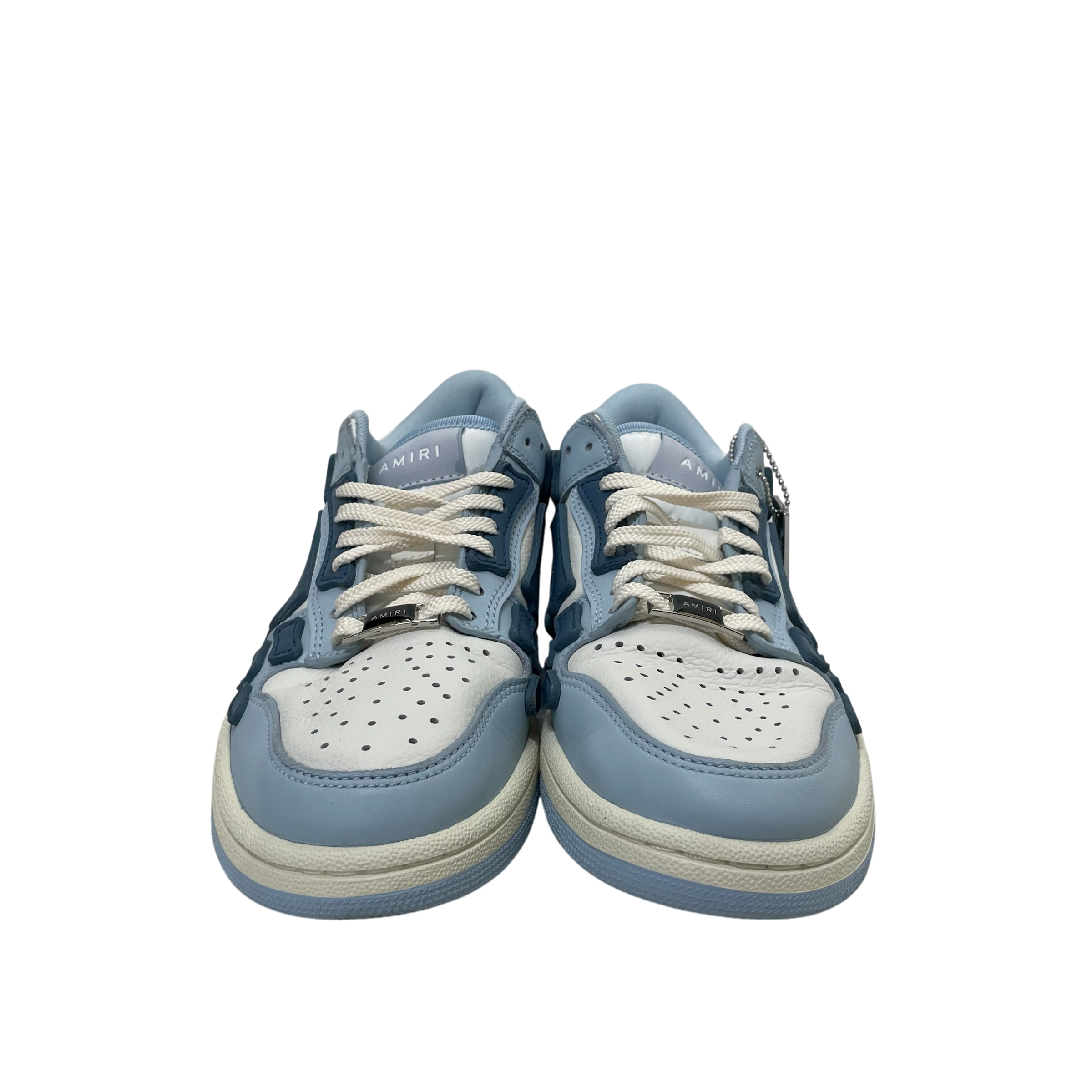 AMIRI/Low-Sneakers/US 8/Leather/WHT/Amiri Skel Top Low Sneaker Blu view 3