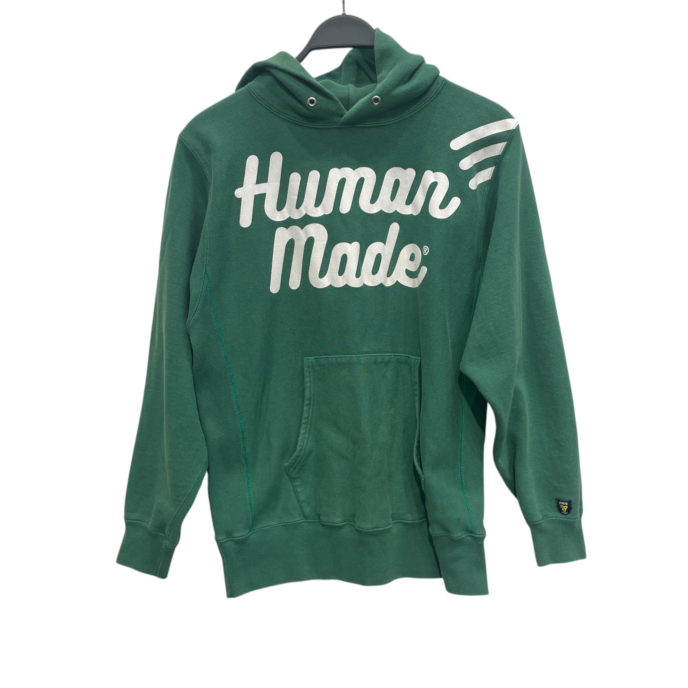 HUMAN MADE/Hoodie/M/Cotton/GRN/HUMAN MADE WHT GRAPHIC view 1