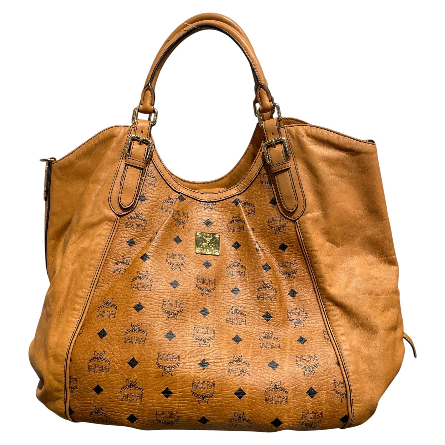 MCM/Hand Bag/Monogram/Leather/BEG/VISETOS HOBO BAG L9851 view 1