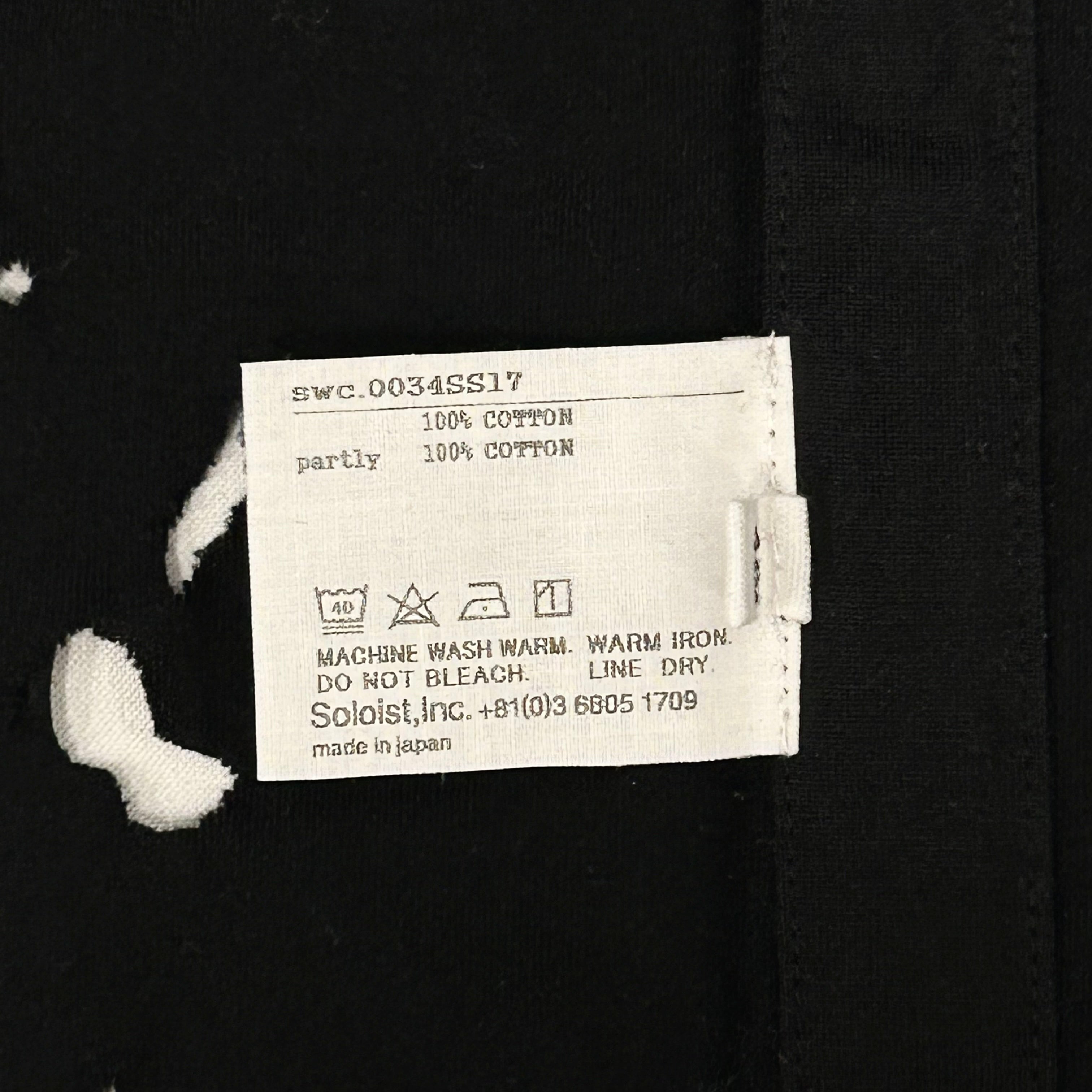 TAKAHIROMIYASHITA TheSoloist./T-Shirt/35/Cotton/BLK/Distressed Pocket Tee view 4