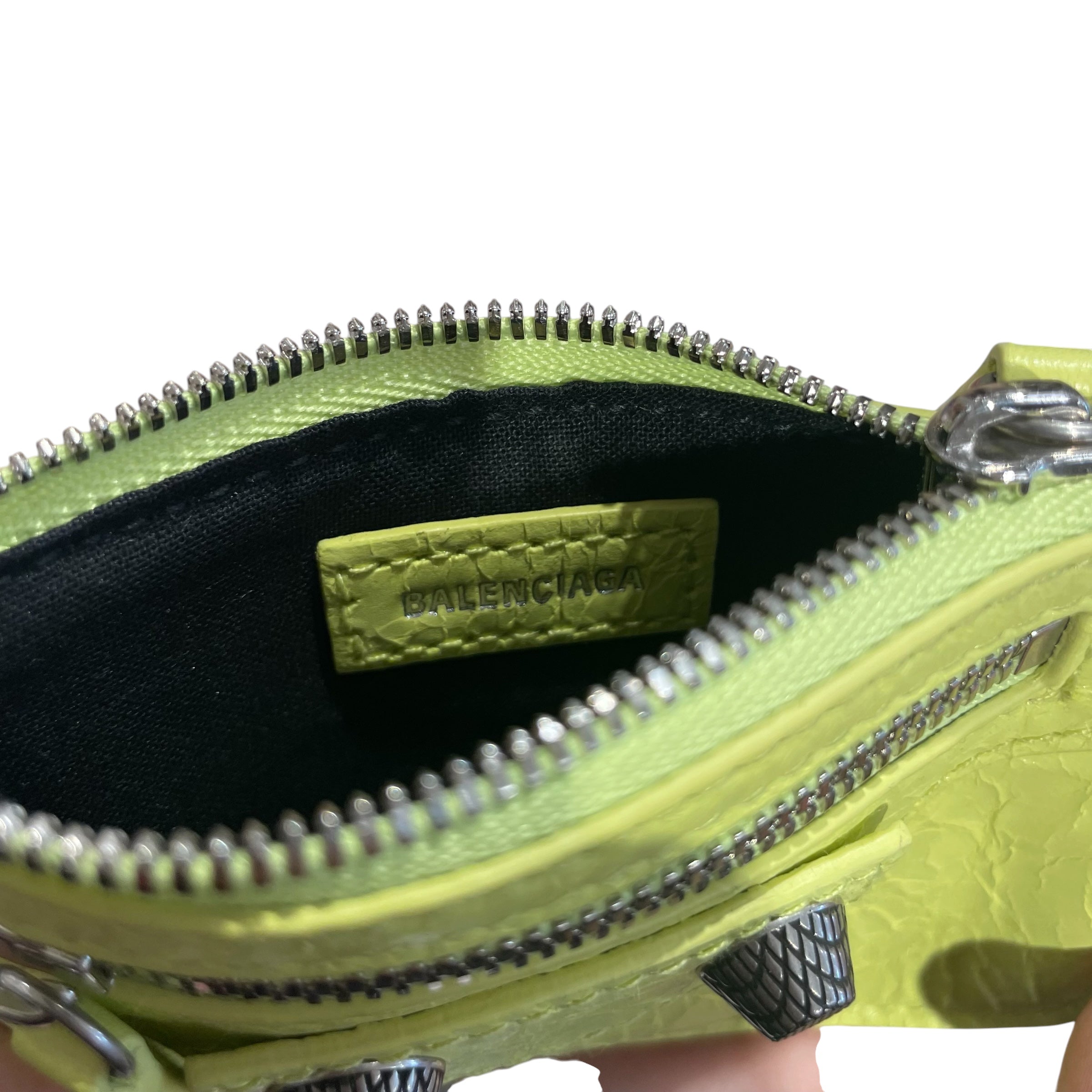 BALENCIAGA/Wallet/Lambskin/YEL/CAGOLE ZIP WALLET view 5