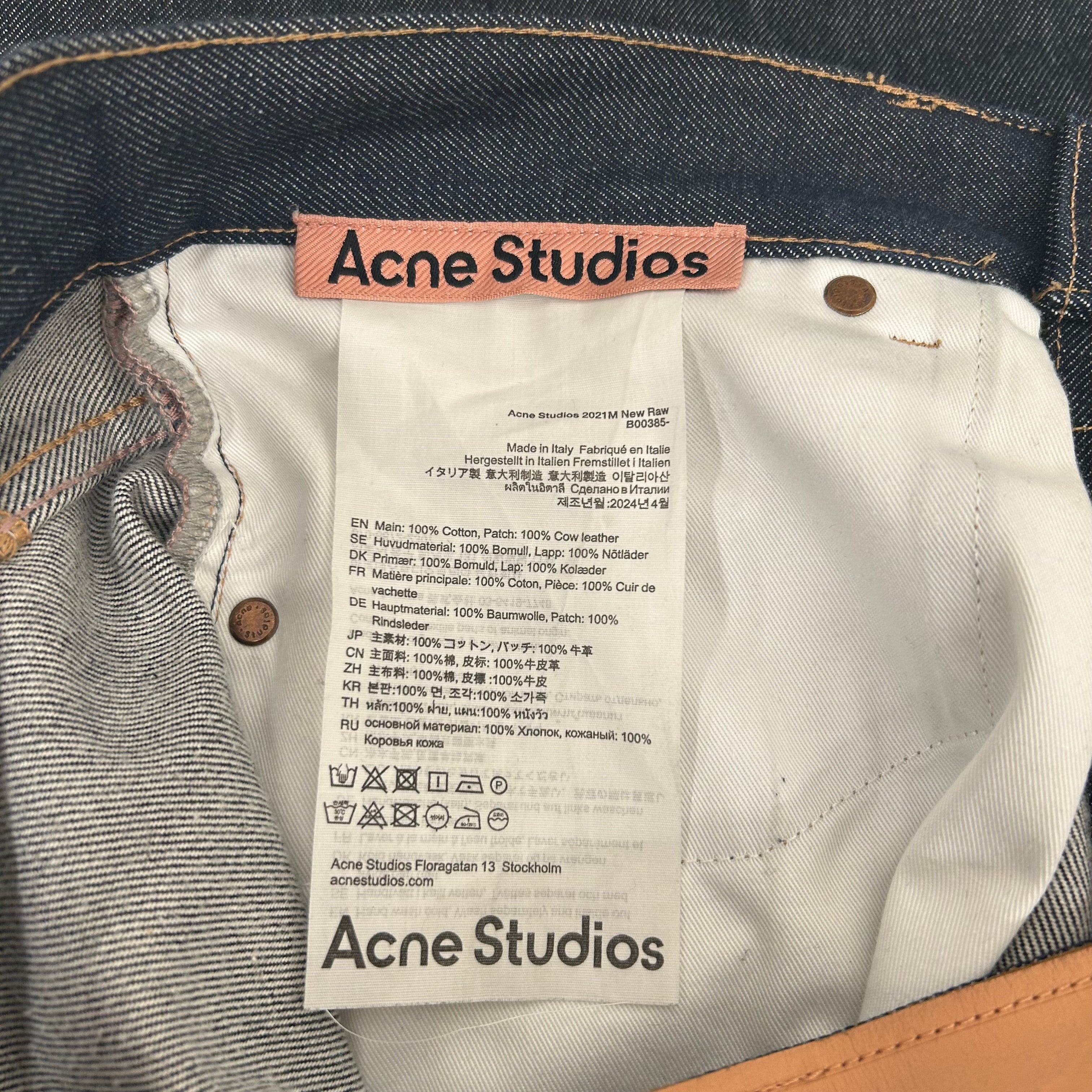 Acne Studios/Pants/L/Cotton/IDG/ACNE STUDIO JEANS view 3