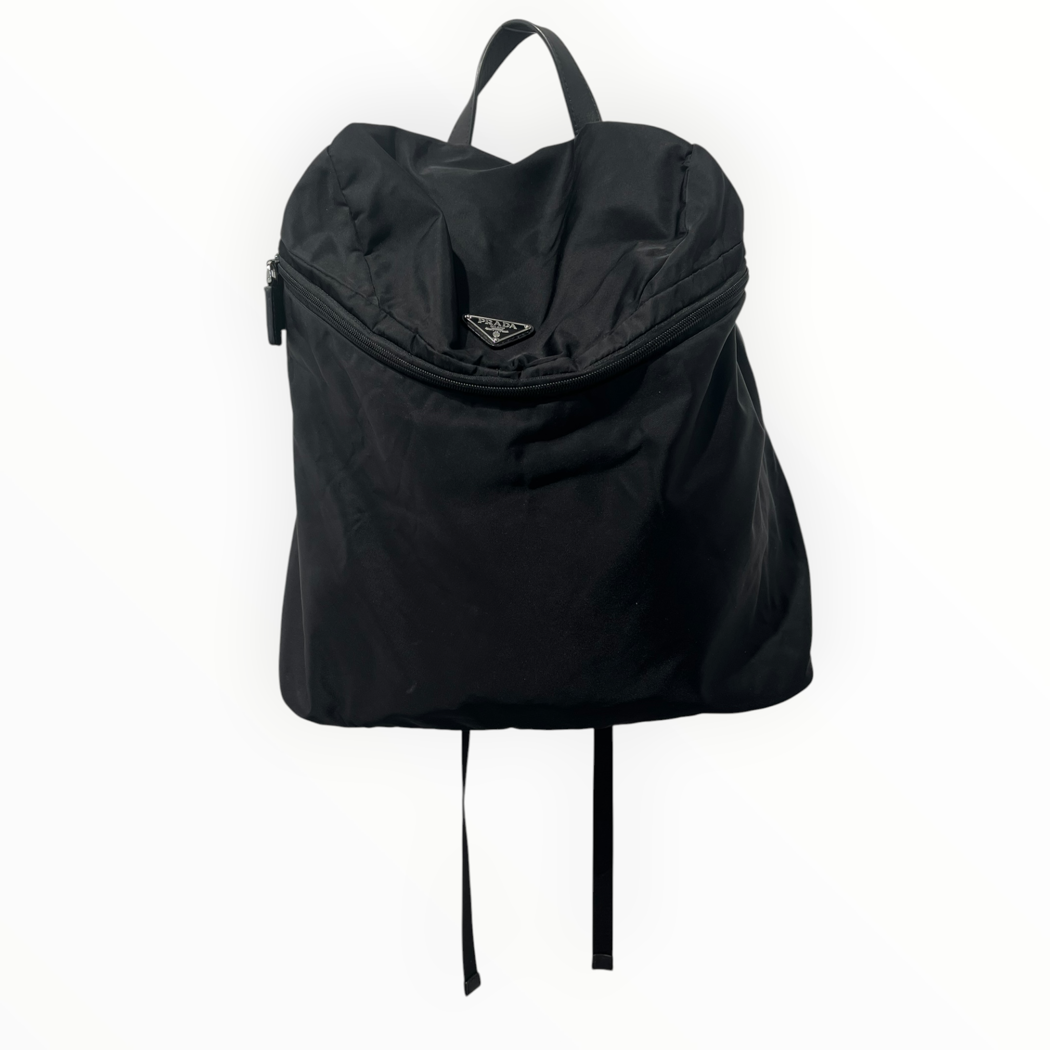 PRADA/Bag/Nylon/BLK/PRADA TRIANGLE ZIP FLAP view 1