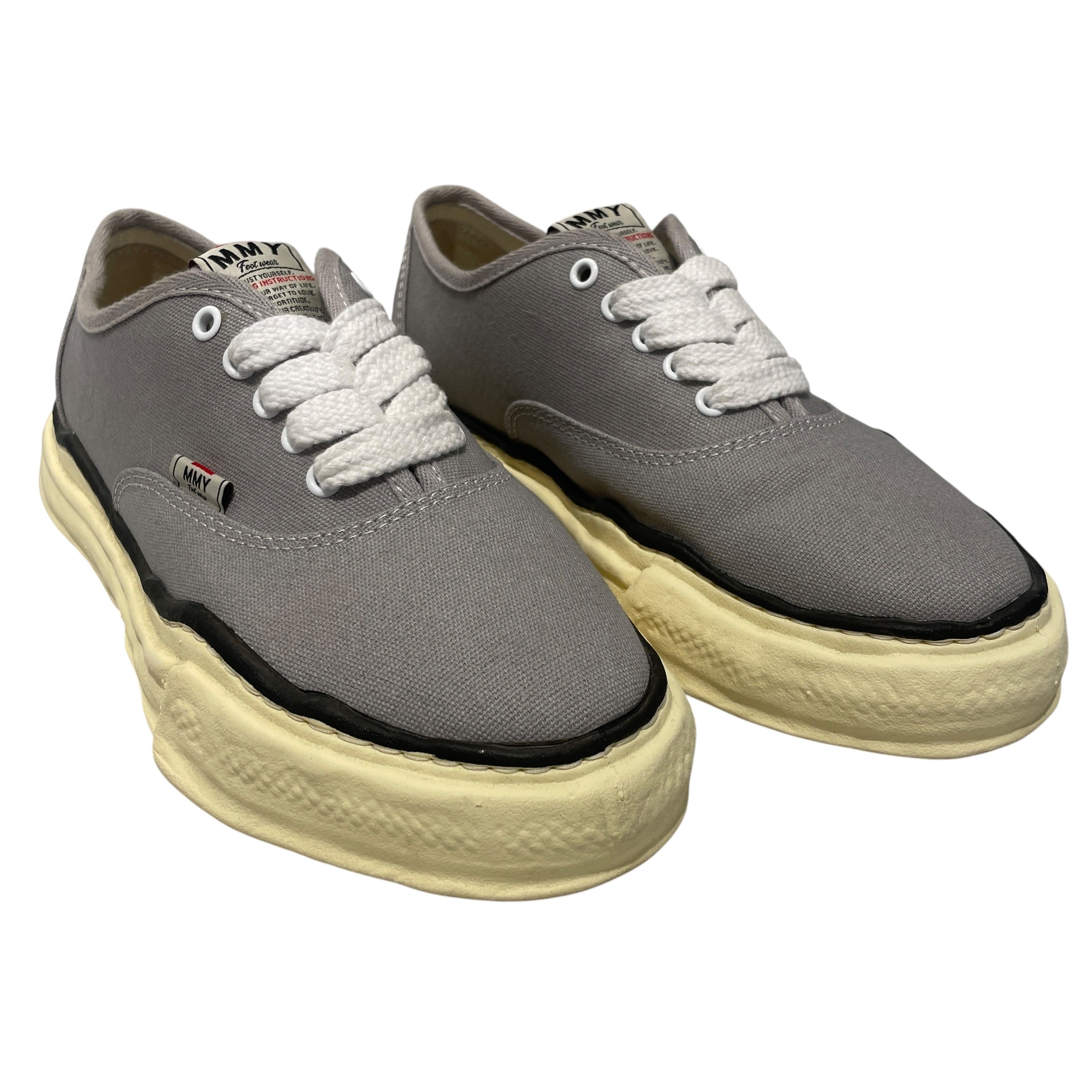 MIHARA YASUHIRO/Low-Sneakers/US 10/Cotton/GRY/baker view 1