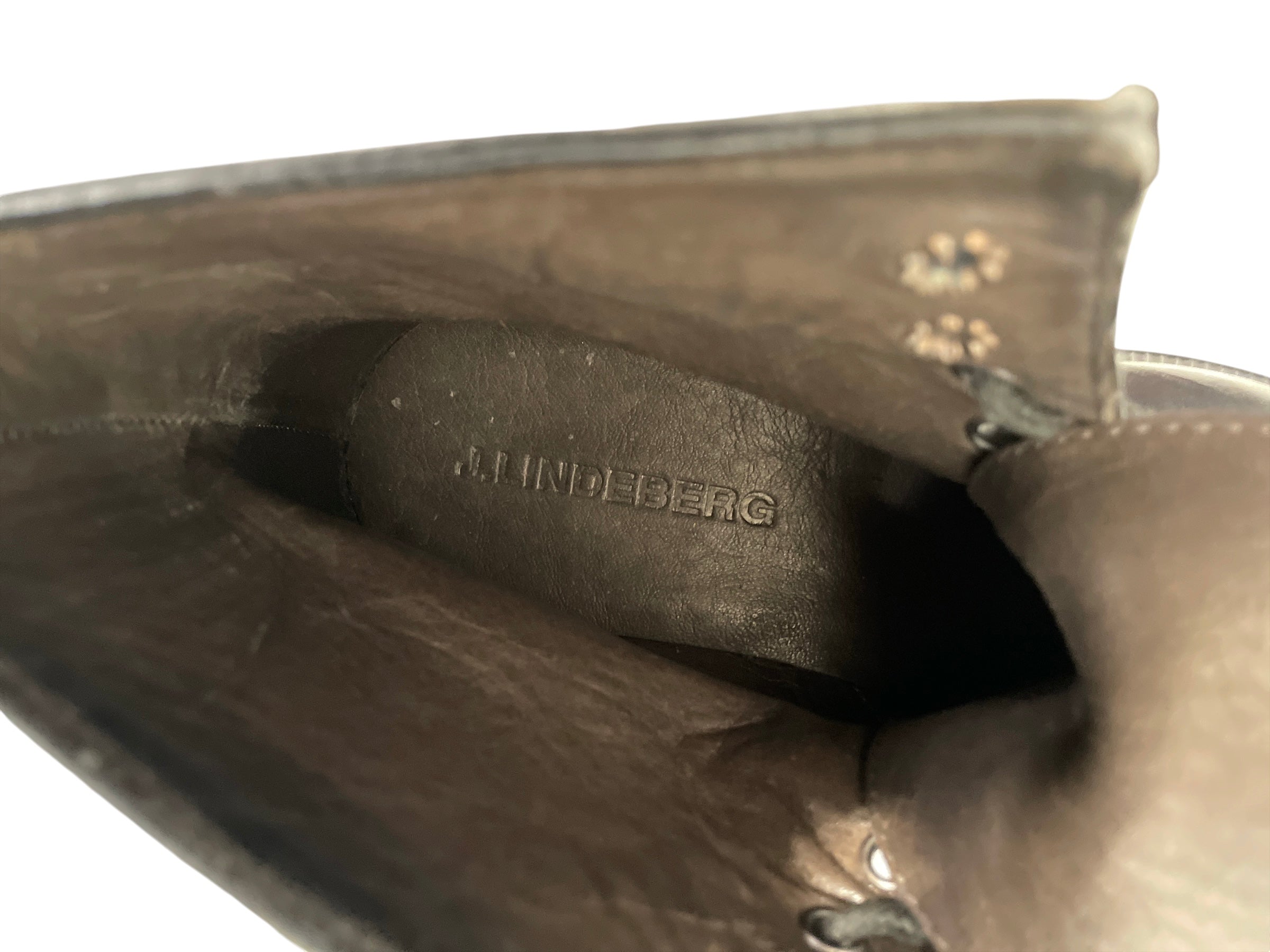 J.LINDEBERG/Dress Shoes/US 8/Leather/BLK/perforated view 3