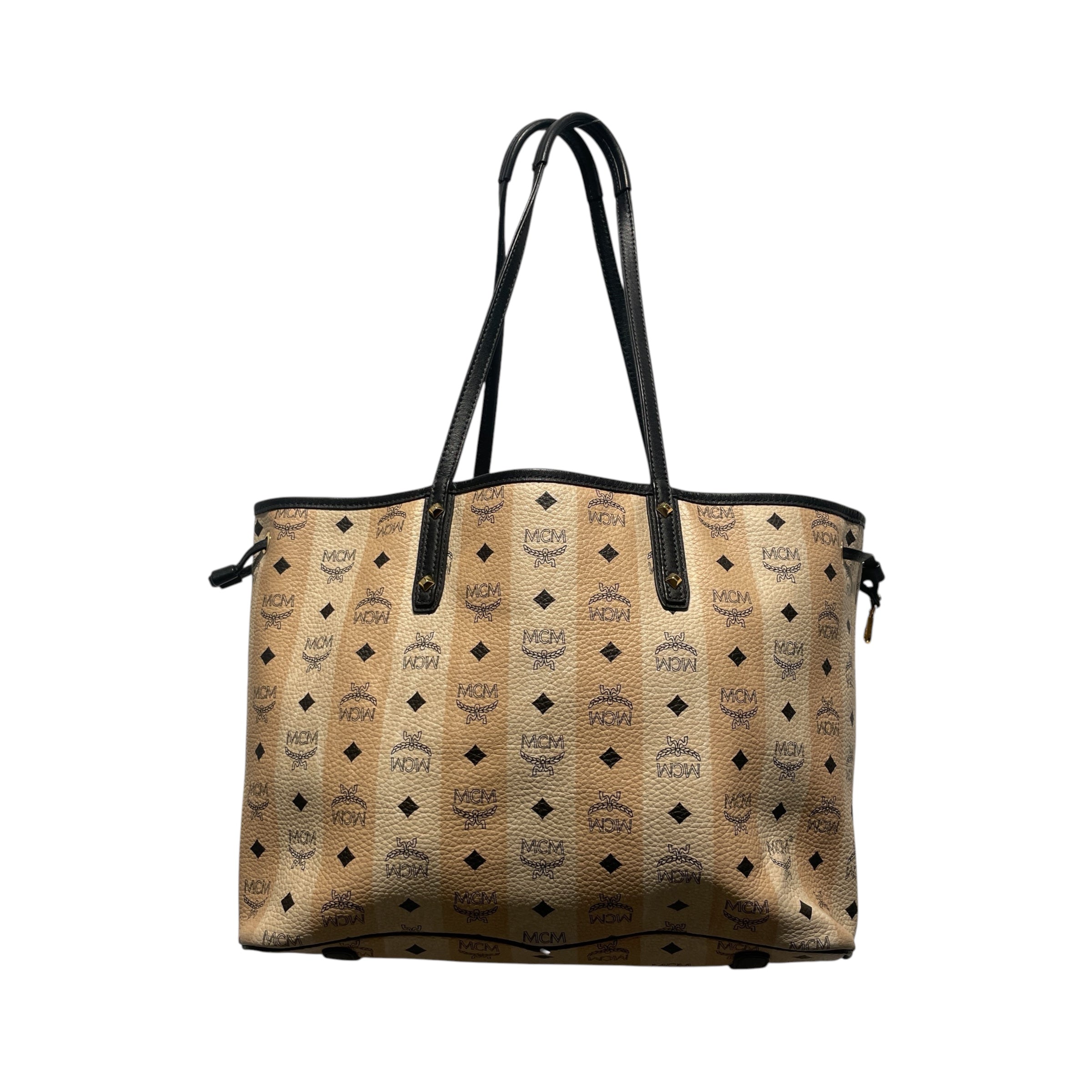 MCM/Tote Bag/Monogram/Leather/BEG/SHOPPER TOTE view 2