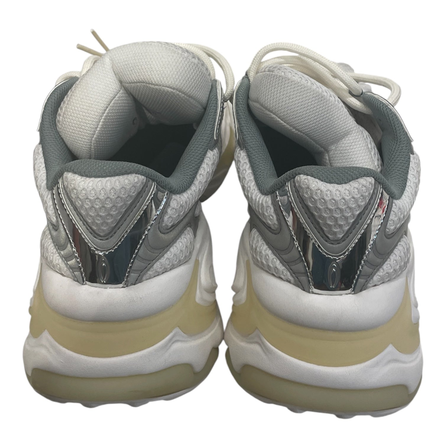 Various Timeless Arts/Low-Sneakers/US 11/Polyester/WHT/"SNOW WHITE" LIQUID LUSTER view 4