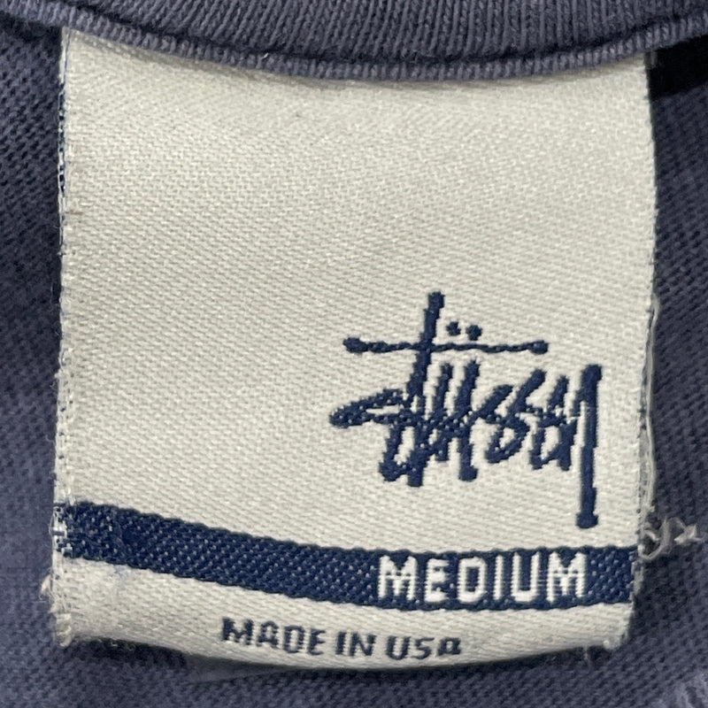 STUSSY/T-Shirt/M/Cotton/NVY/shadowman
