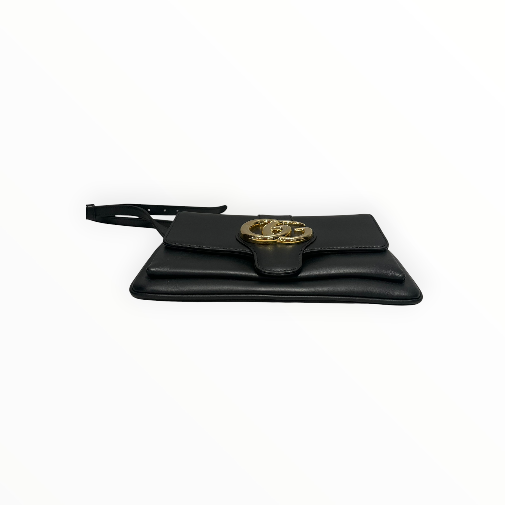 GUCCI/Cross Body Bag/Leather/BLK/arli small gold tone view 3