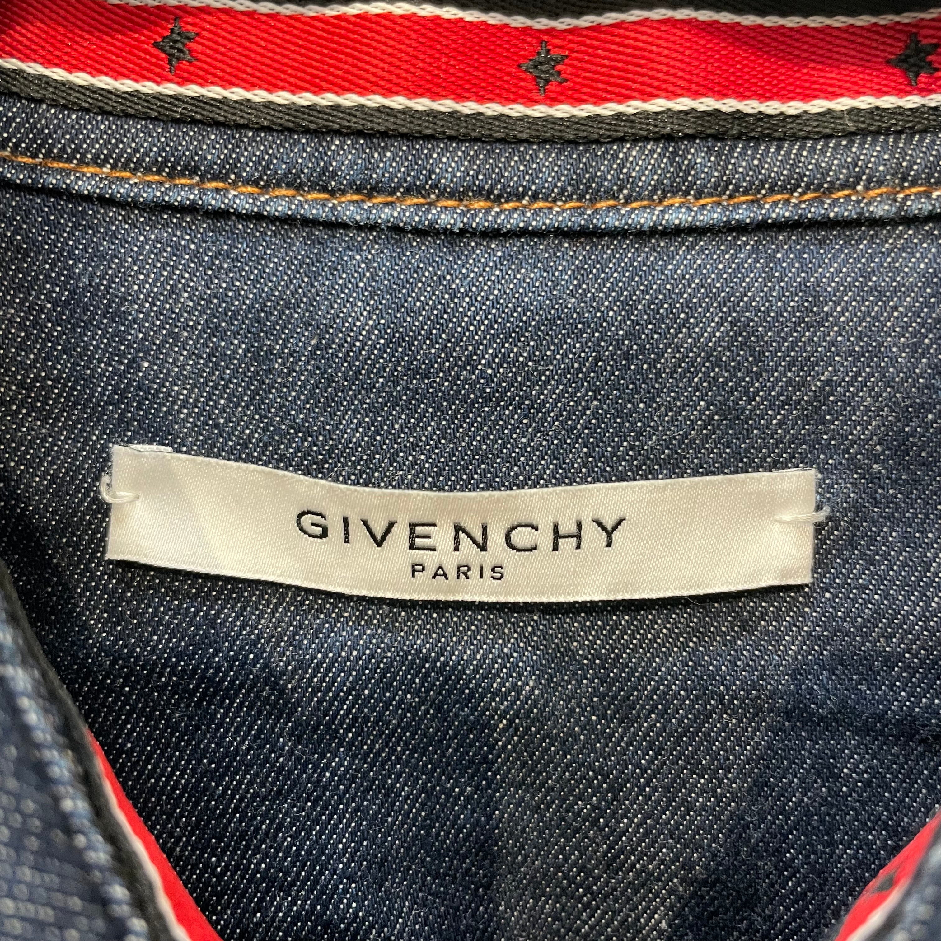 GIVENCHY/LS Shirt/S/Cotton/NVY/STAR COLLAR DETAIL view 3