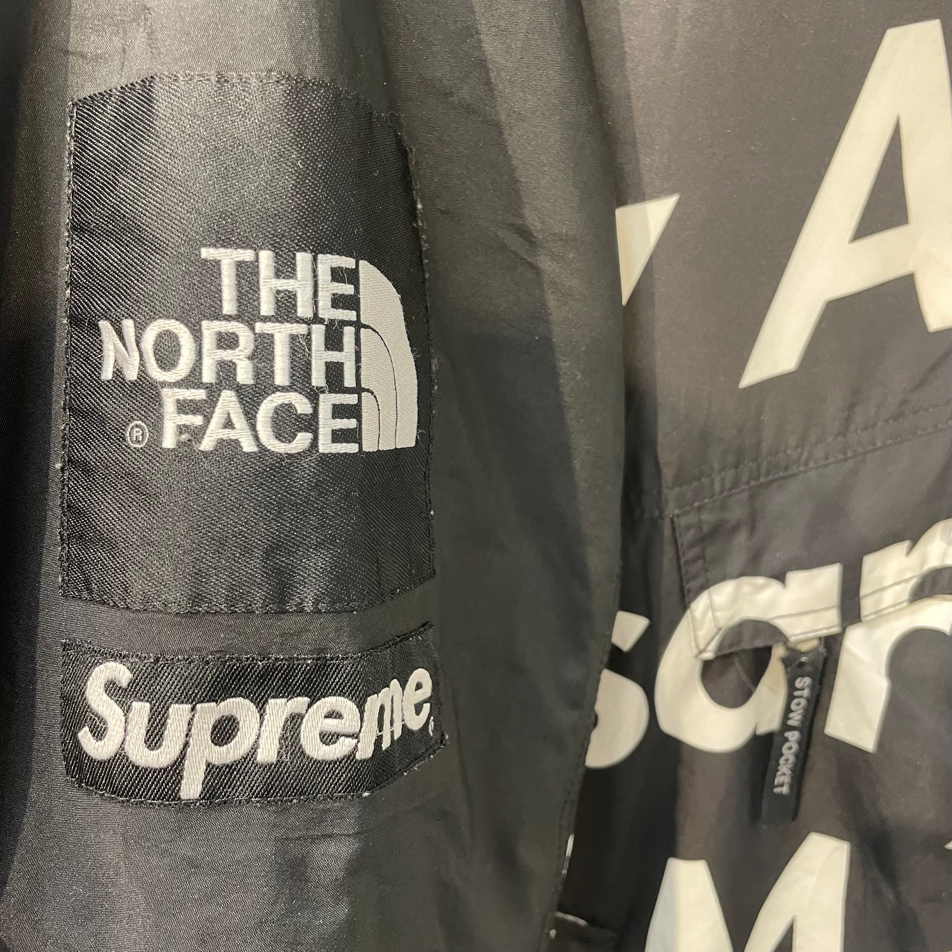 Supreme/THE NORTH FACE/Windbreaker/L/Nylon/BLK/All Over Print/'BY ANY MEANS' view 6