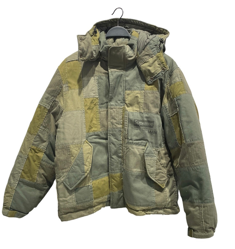Supreme/JUNYA WATANABE COMME des GARCONS/Jacket/M/GRN/man patchwork puffy view 1