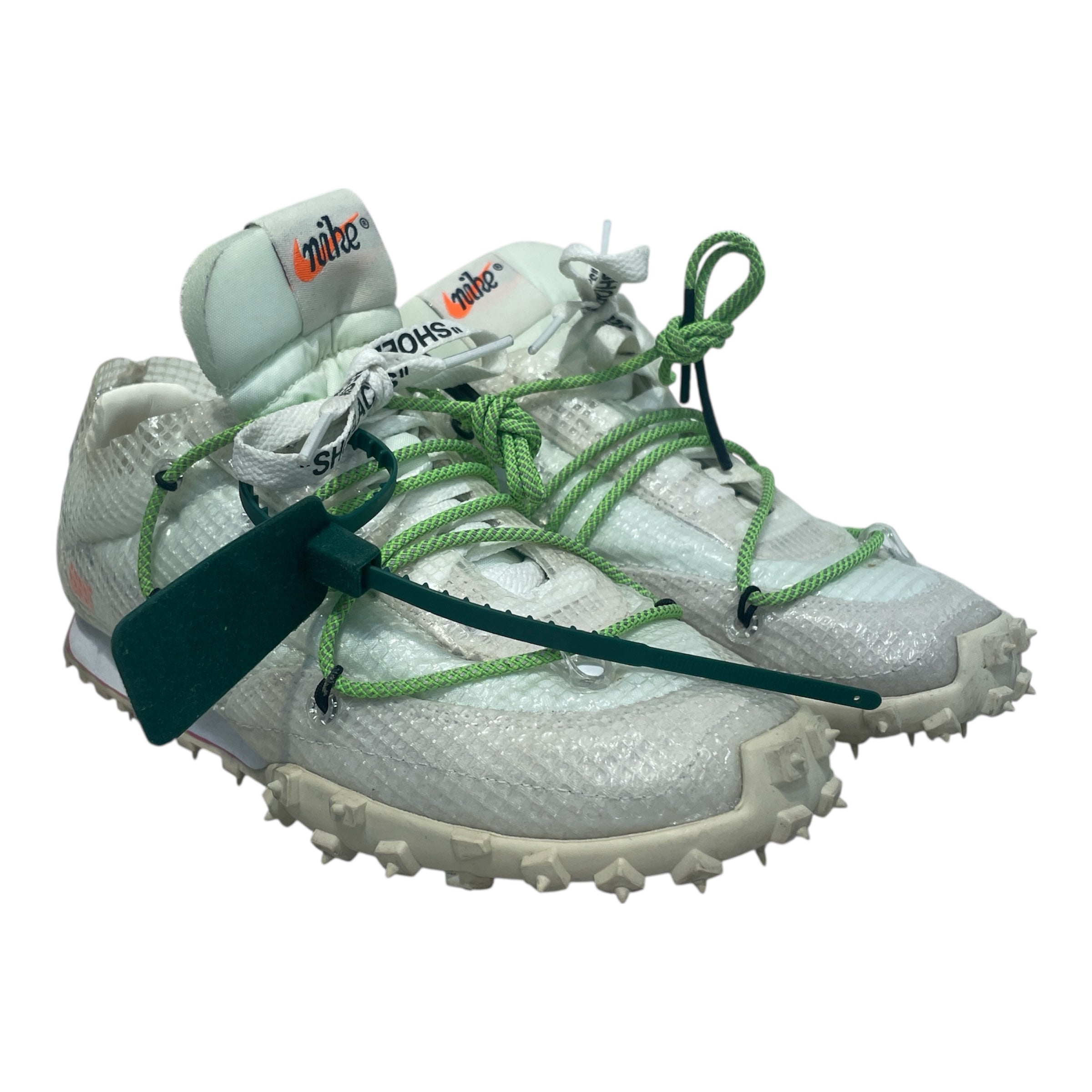 OFF-WHITE/Low-Sneakers/US 5.5/Nylon/WHT/Nike Waffle OFf White view 1