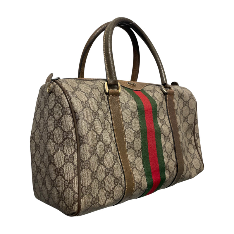 GUCCI/Bag/All Over Print/Leather/GRY/vintage Dr. Bah