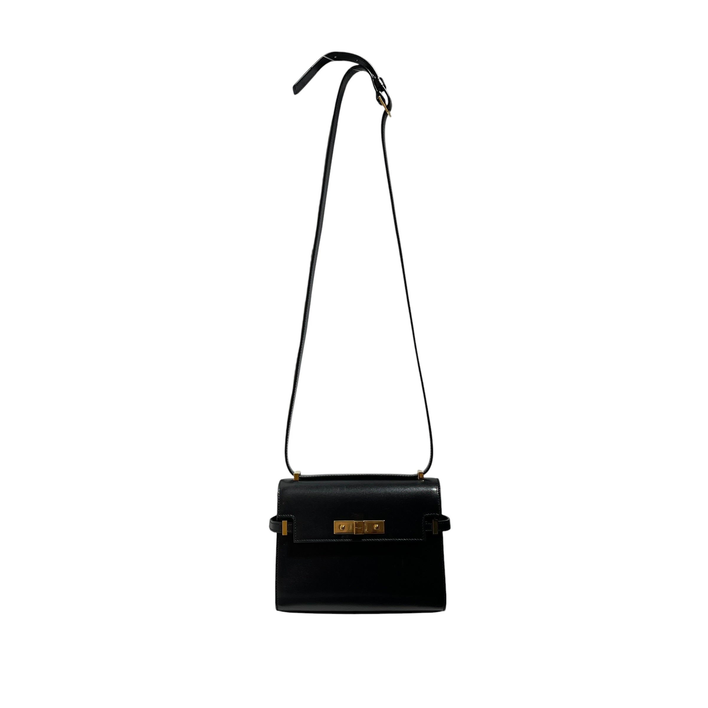 SAINT LAURENT/Cross Body Bag/Leather/BLK/mini manhattan view 1