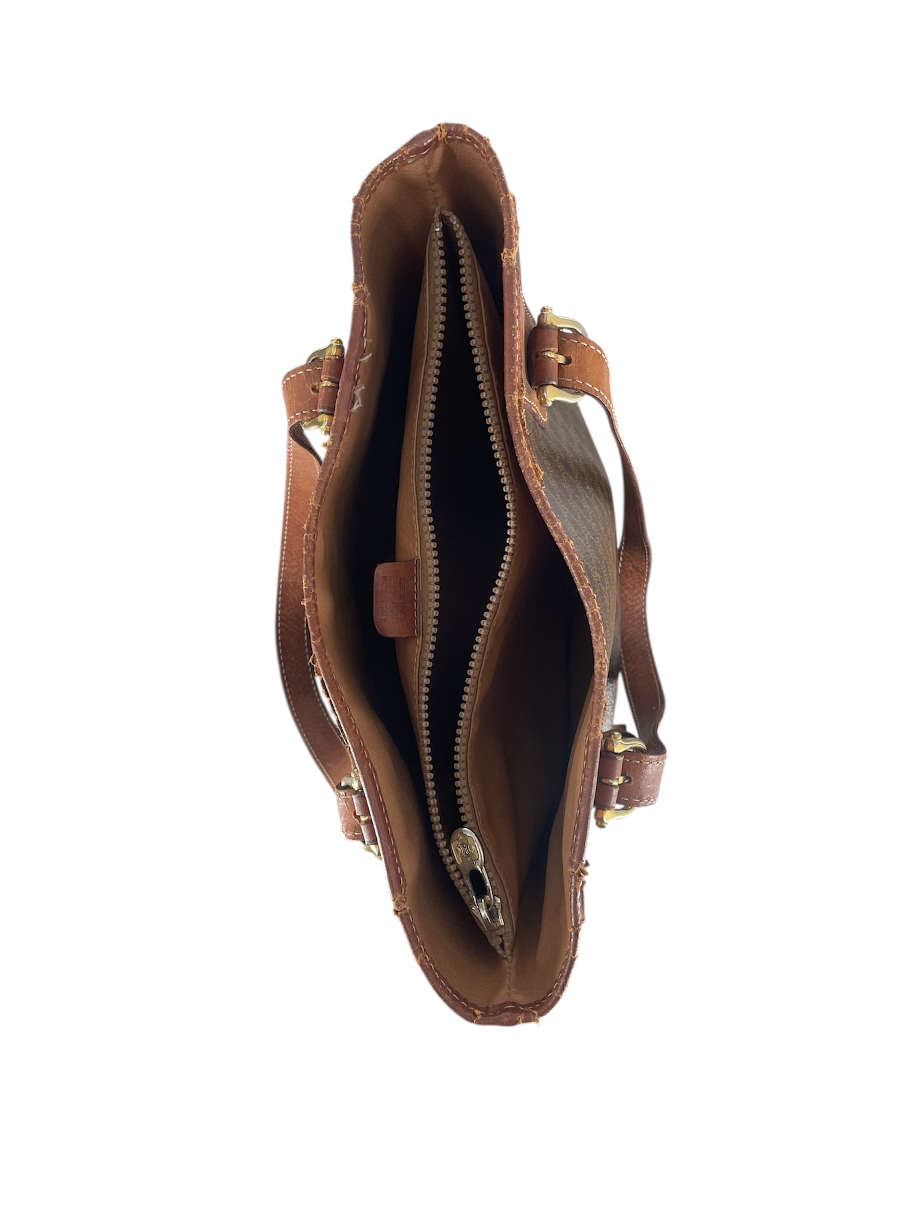 CELINE/Hand Bag/Monogram/Leather/BRW/BROWN LOGO MONOGRAM view 5
