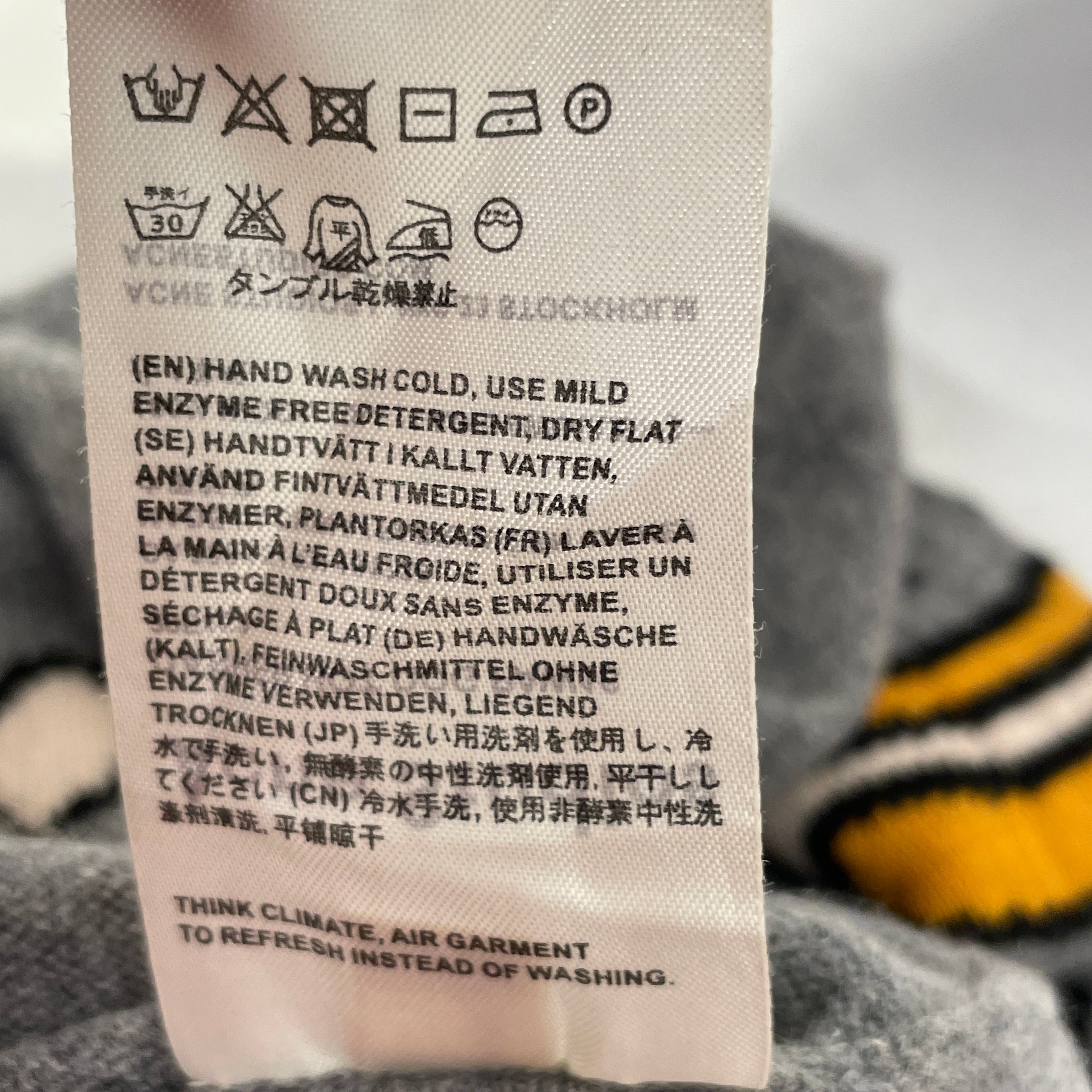 Acne Studios/Sweater/XS/All Over Print/Wool/GRY/HOT DOG SIZZLE view 5