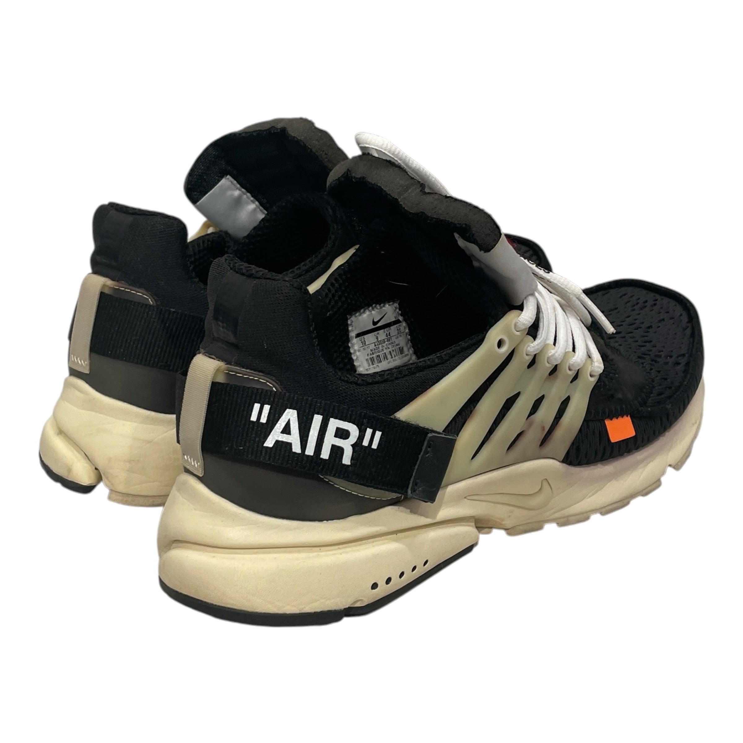 OFF-WHITE/Low-Sneakers/US 10/Cotton/BLK/NIKEAIRPRESTO view 2