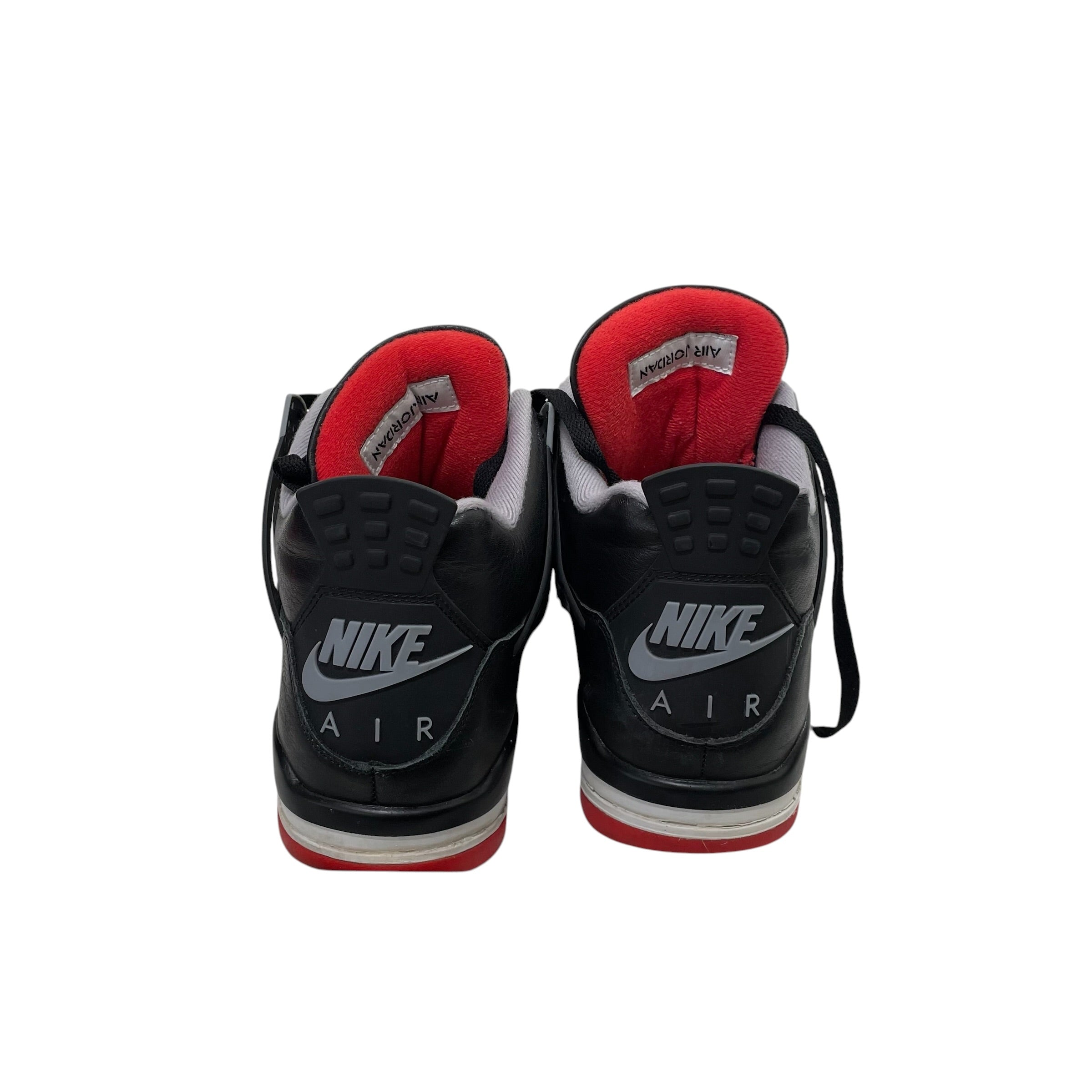NIKE/Low-Sneakers/US 10/Leather/BLK/JORDAN 4 RETRO BRED REIMAGINED view 3