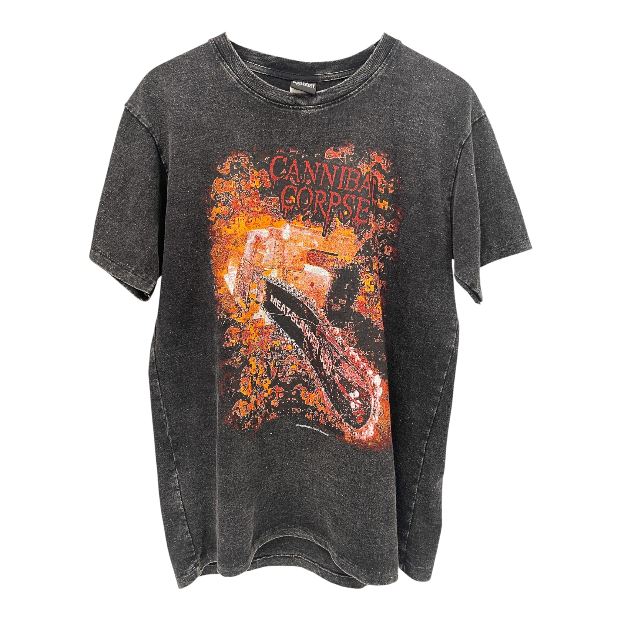 AGAINST/T-Shirt/L/Cotton/BLK/All Over Print/CANNIBAL COPRSE view 1