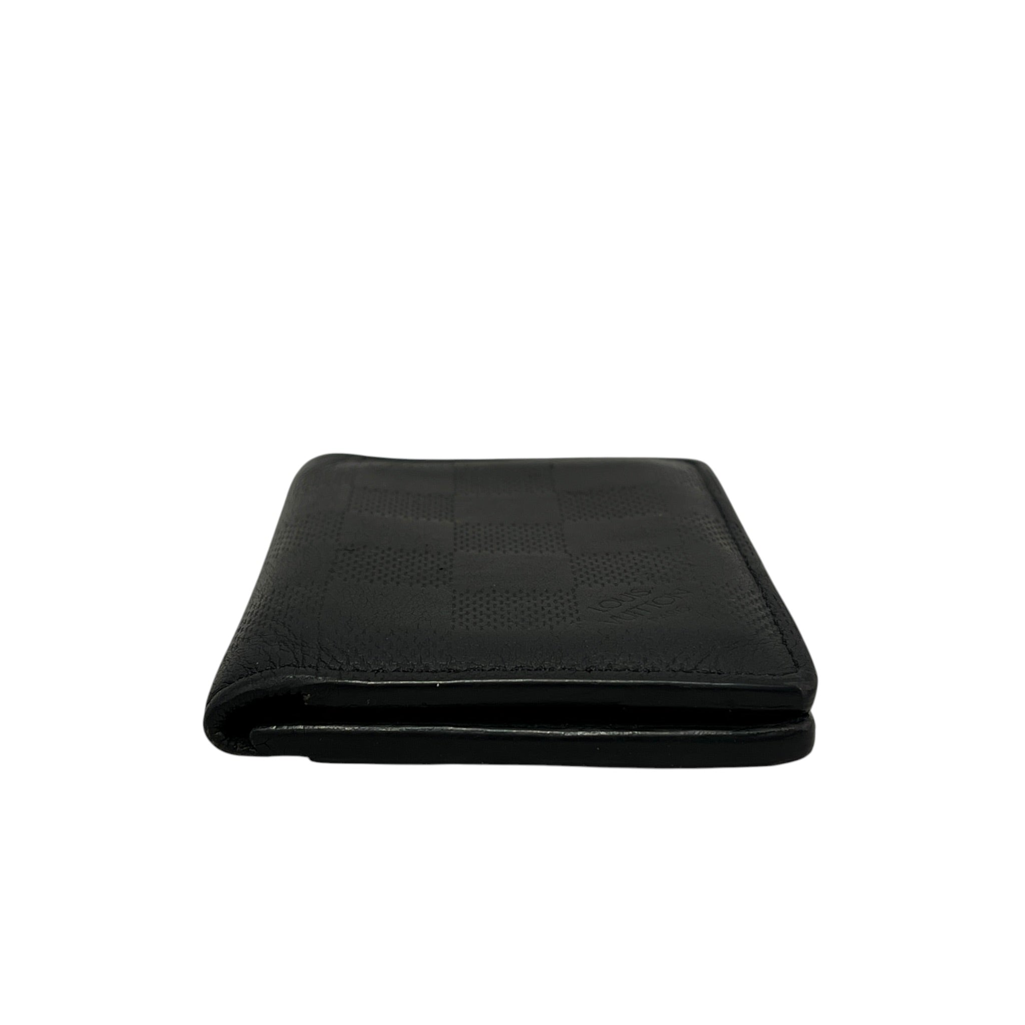 LOUIS VUITTON/Bifold Wallet/Leather/BLK/M's/DAMIER GRAPHITE POCKET ORGANIZ view 3