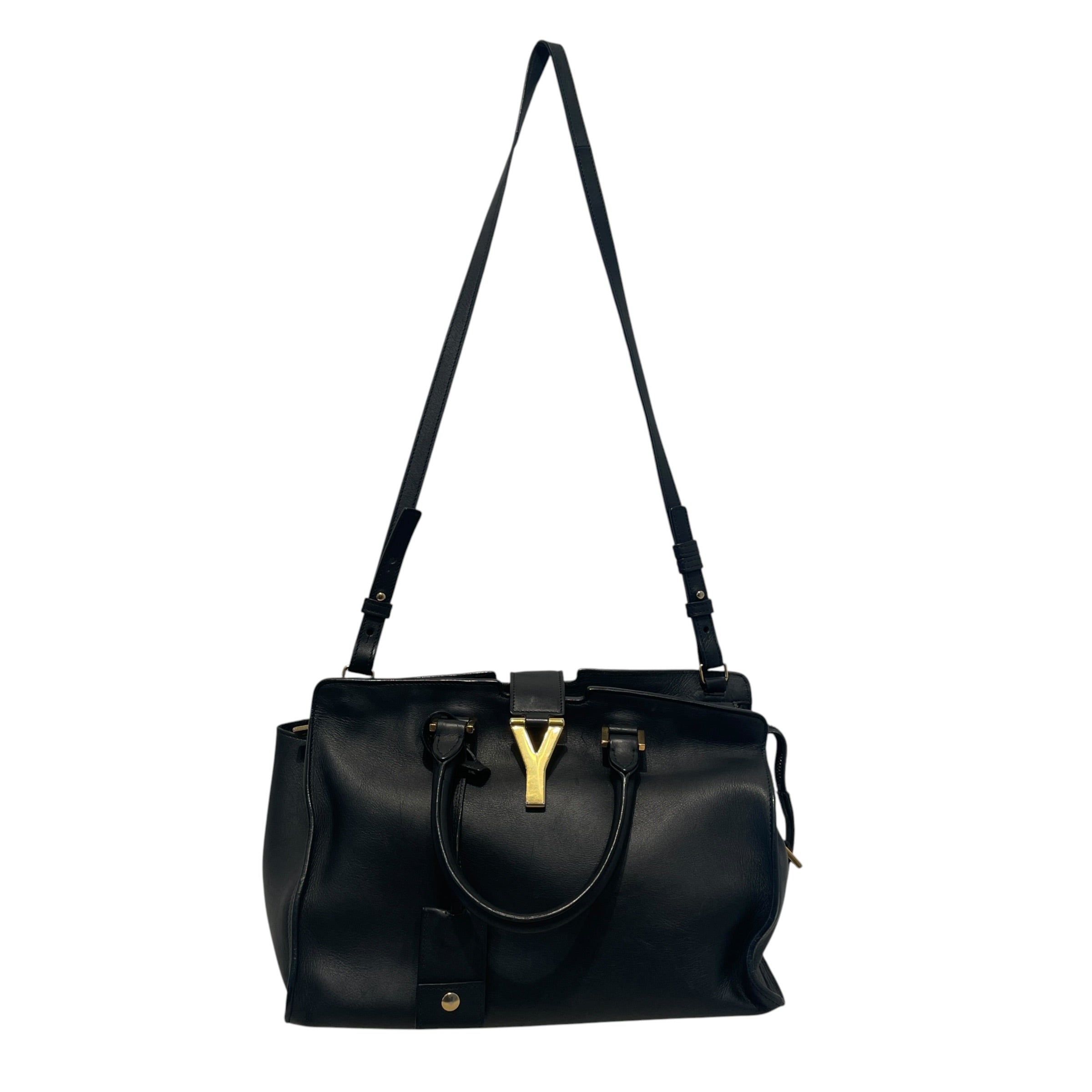 SAINT LAURENT/Hand Bag/Leather/BLK/Y Line 2 way shoulder bag view 1