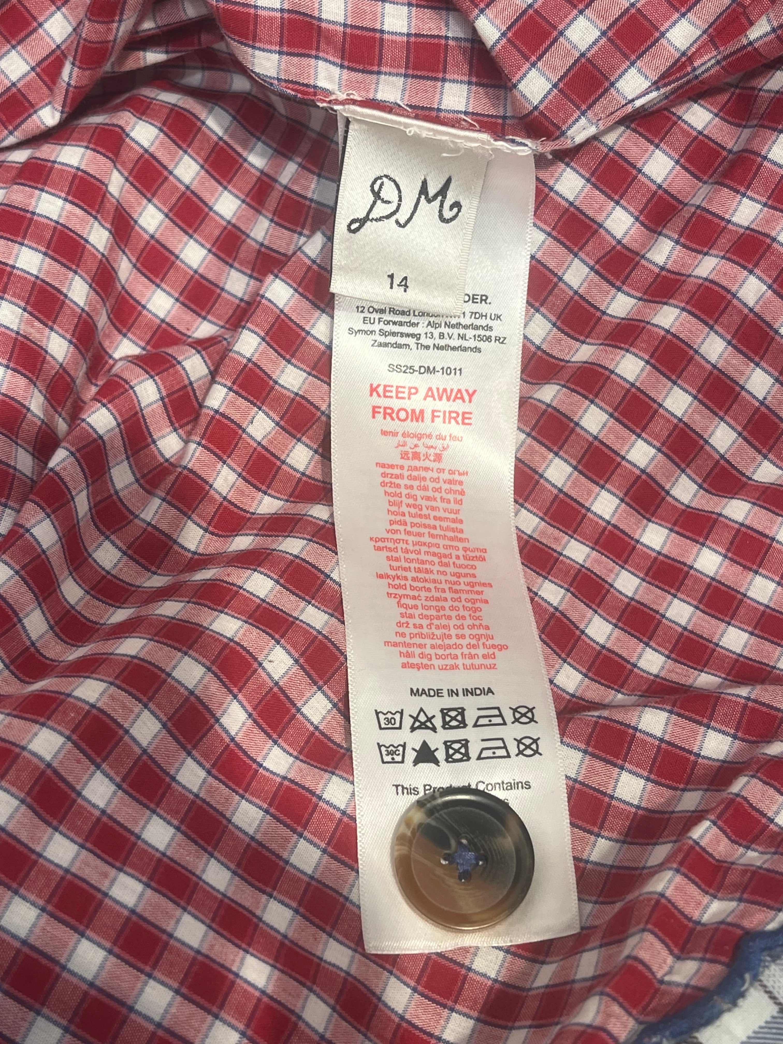 DAMSON MADDER/Jacket/Plaid/Cotton/WHT/blue brown plaid view 4