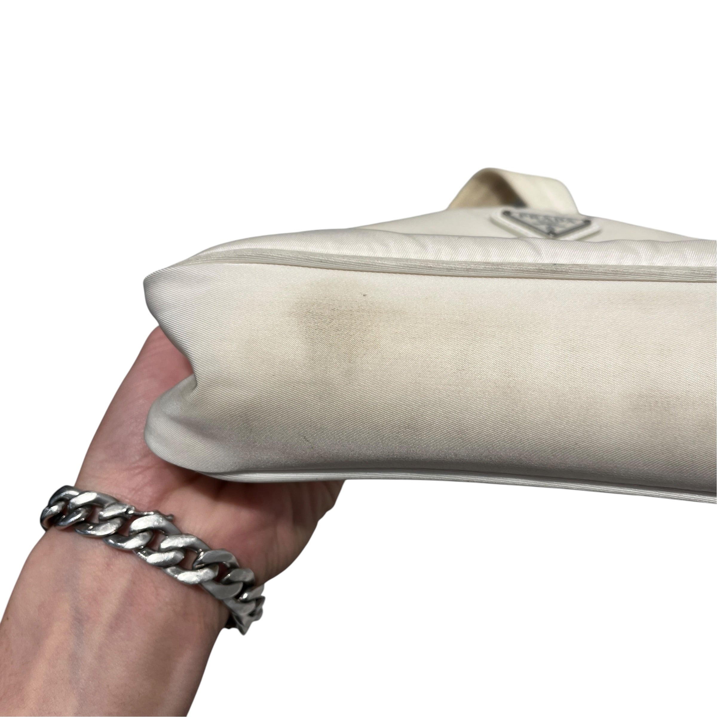 PRADA/Hand Bag/Nylon/WHT/Tessuto White Re-Edition 2000 view 7