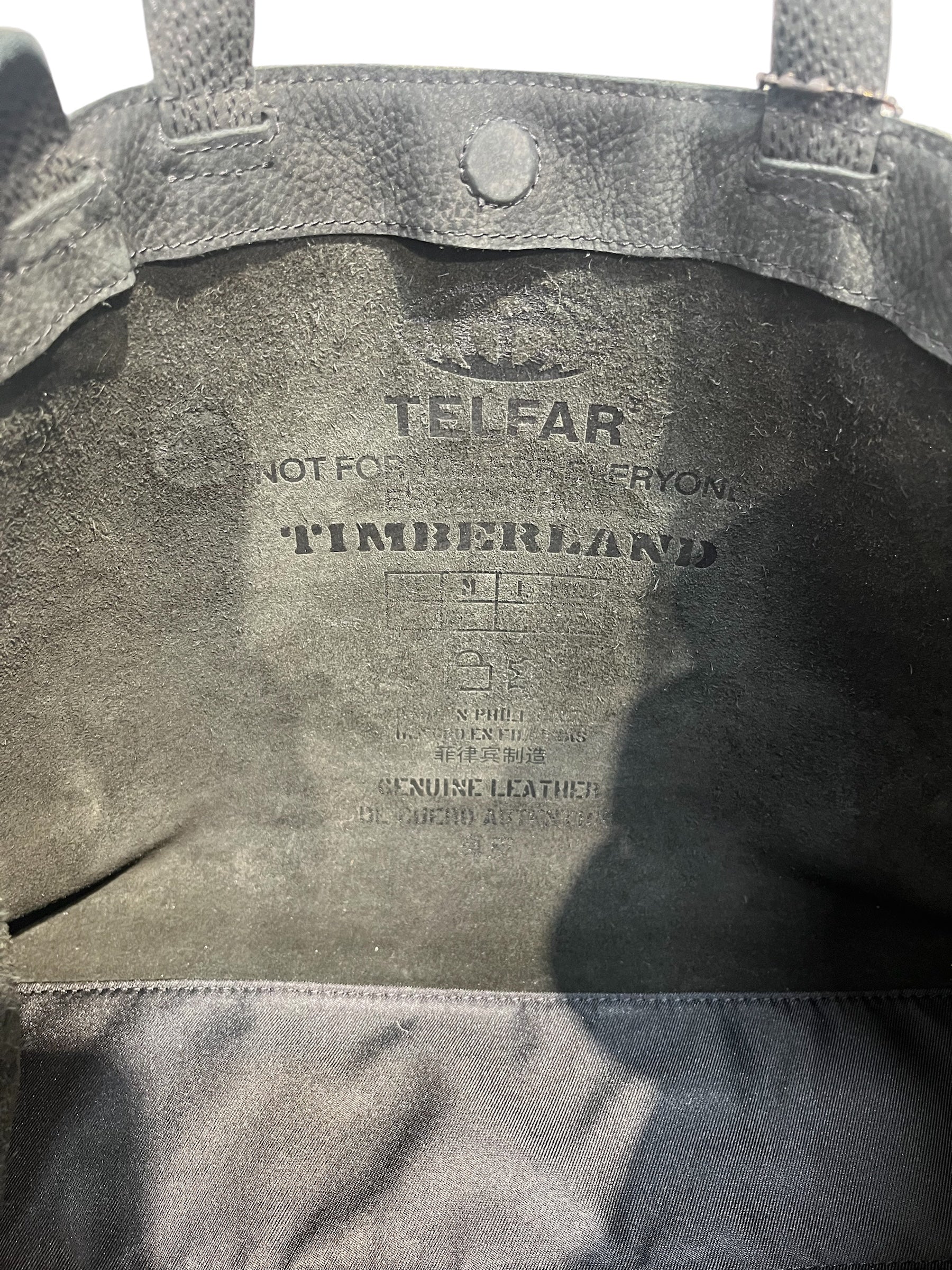 Telfar/Timberland/Bag/Leather/BLK/nubuck view 4