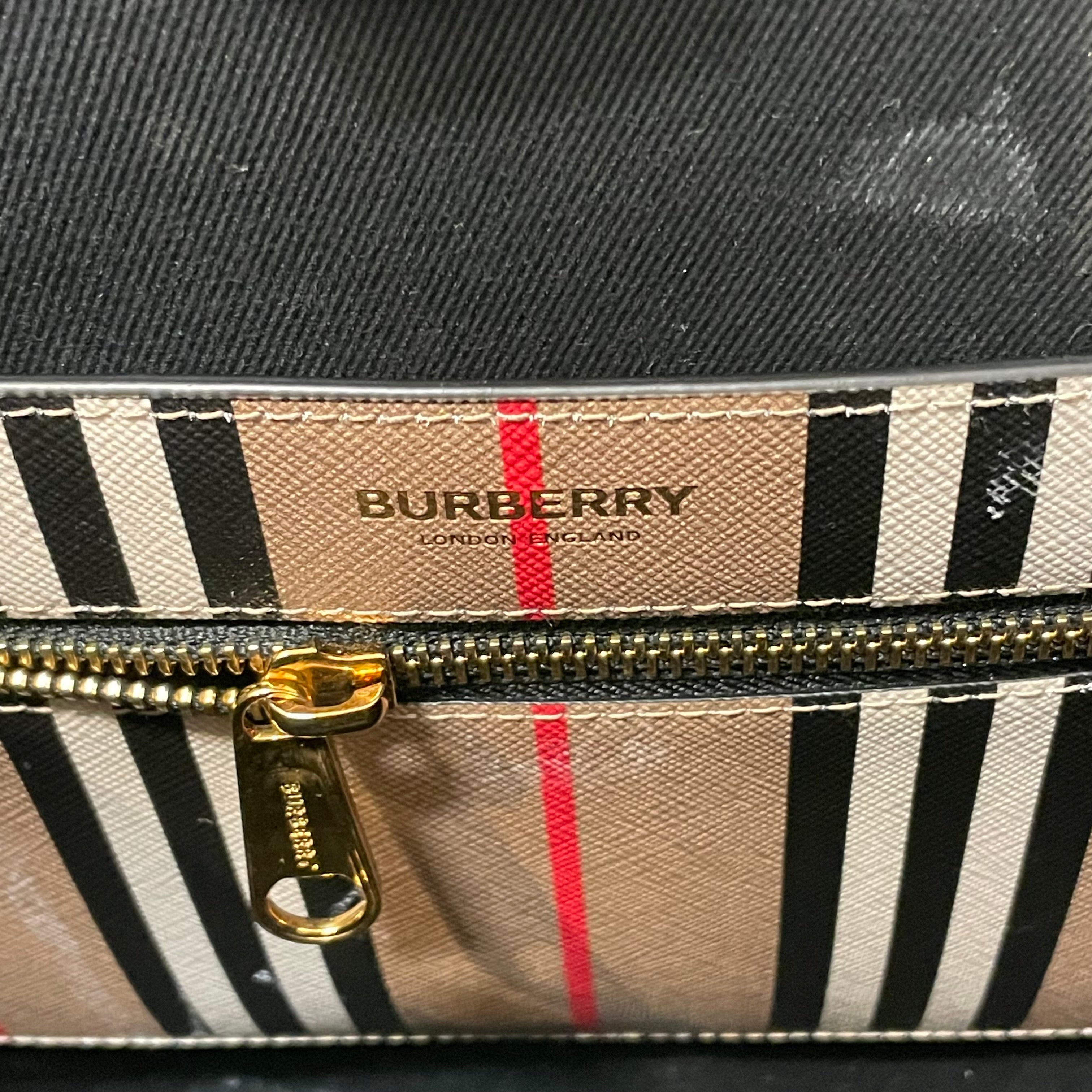 BURBERRY/Tote Bag/Stripe/Leather/CML/icon stripe e-canvas view 5