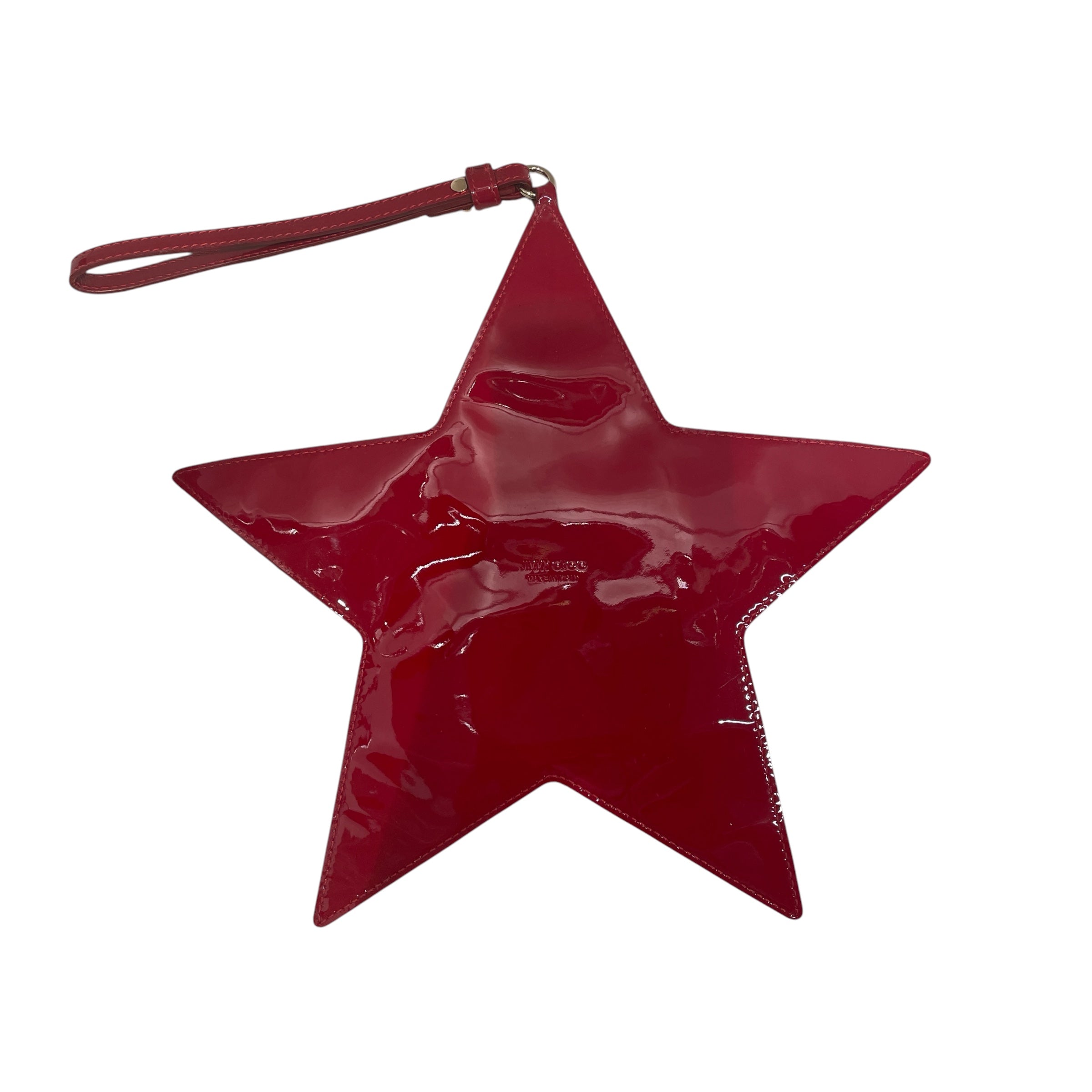 JIMMY CHOO/Bag/RED/PATENT LEATHER STAR WRISTLET view 1