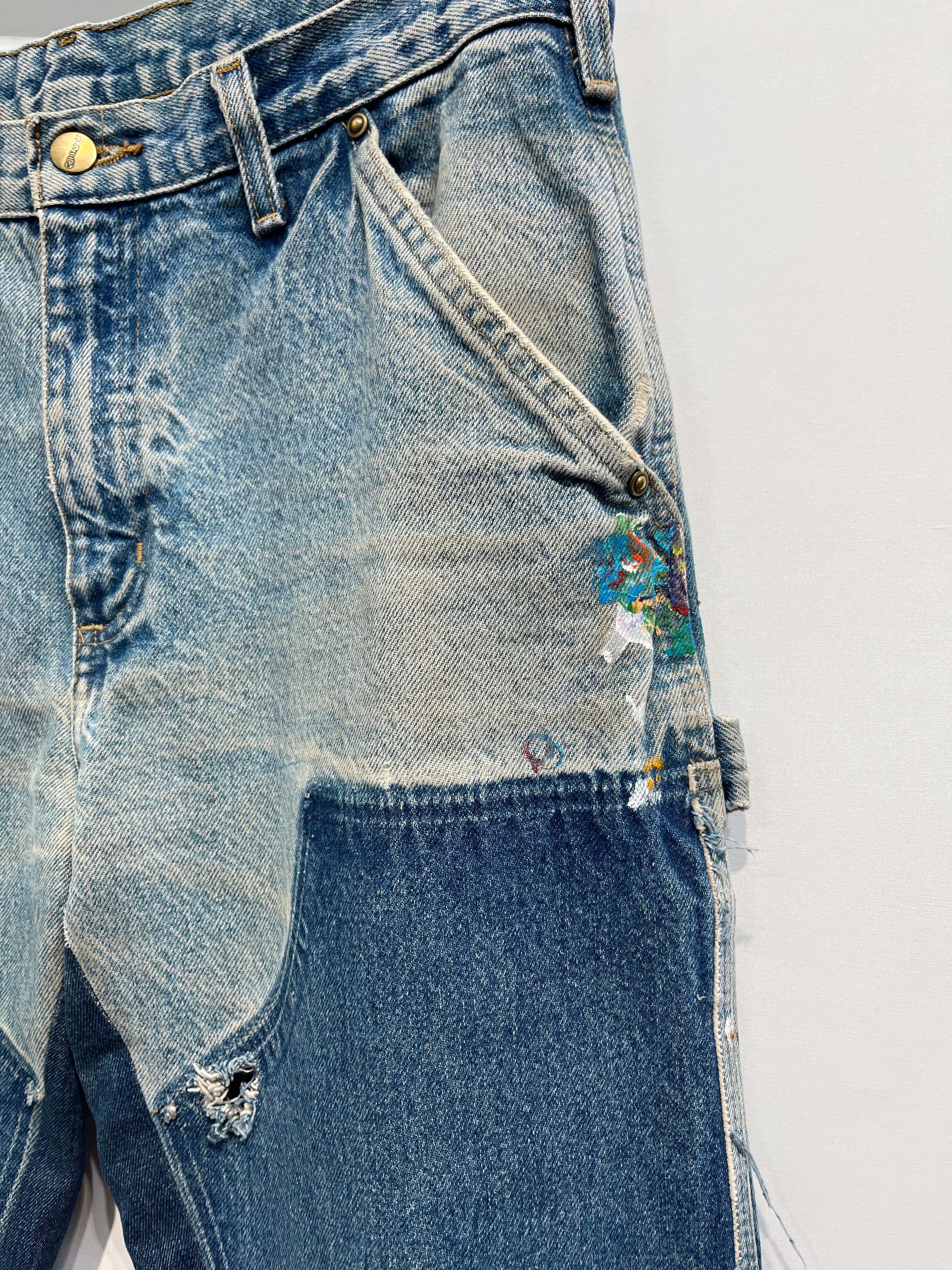 Carhartt/Carpenter Pants/32/Denim/BLU/Reworked Double Knees view 3
