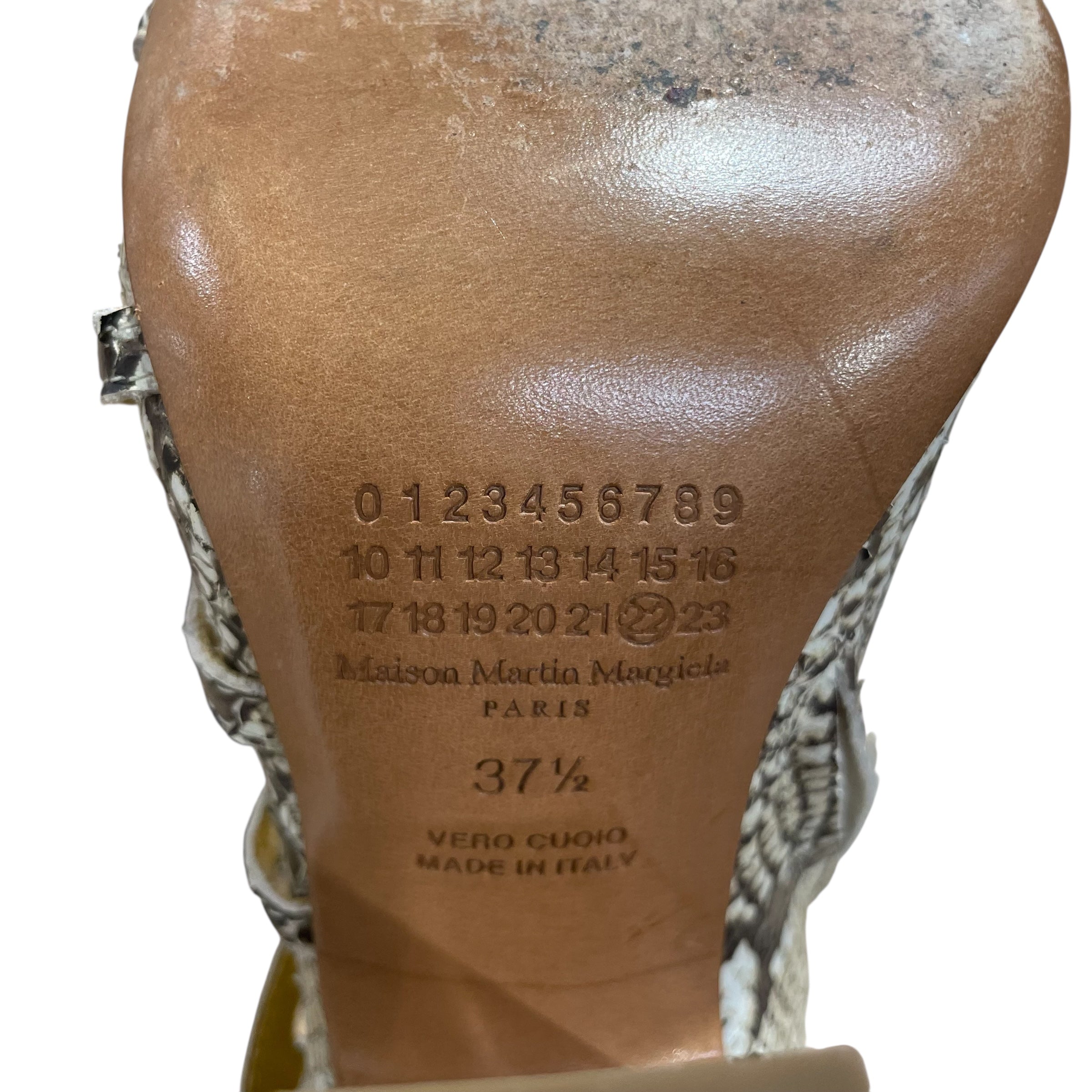 Maison Margiela/Heels/EU 37.5/Animal Pattern/MLT/SNAKESKIN HEEL view 7
