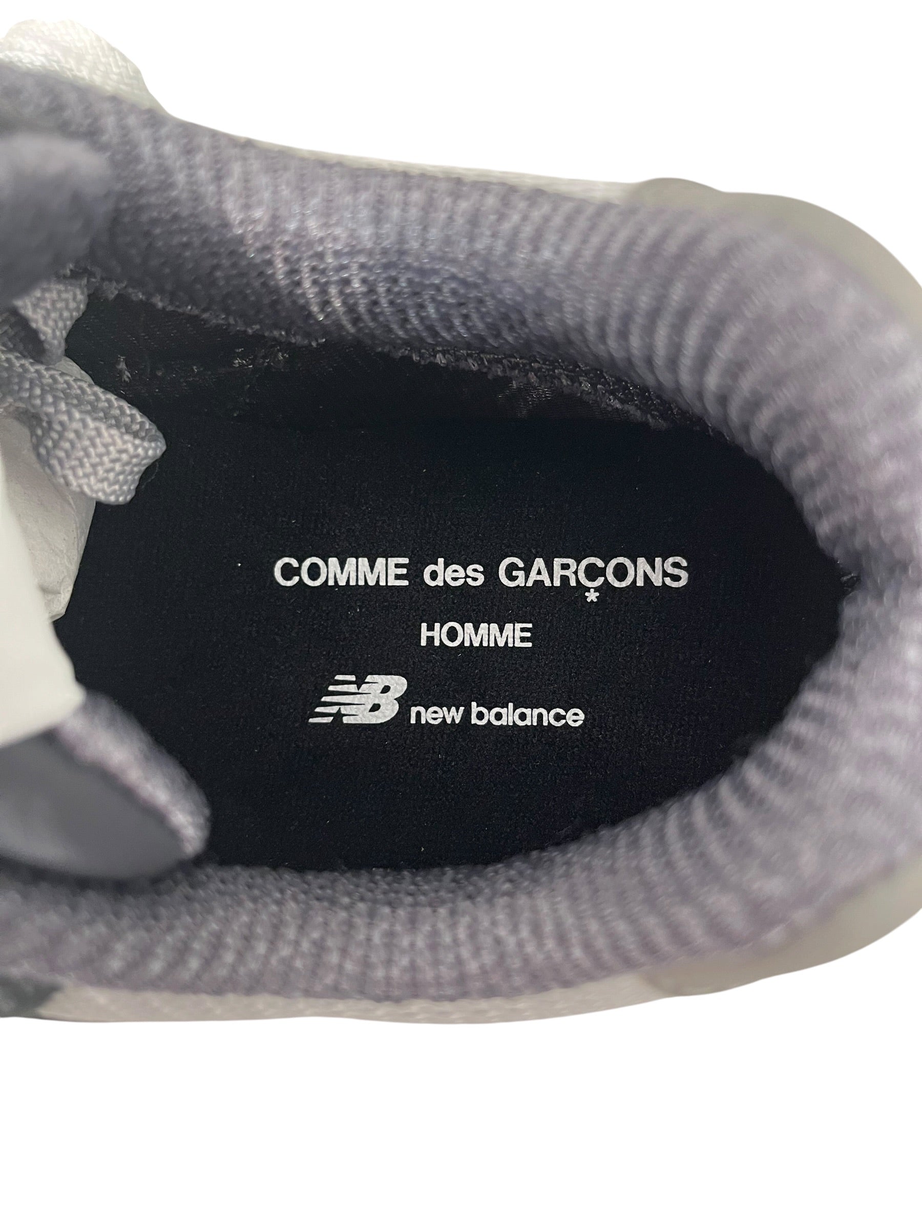 NEW BALANCE/COMME des GARCONS HOMME/Low-Sneakers/US 10/Suede/BLK/580 WHITE N ROLLBAR view 3