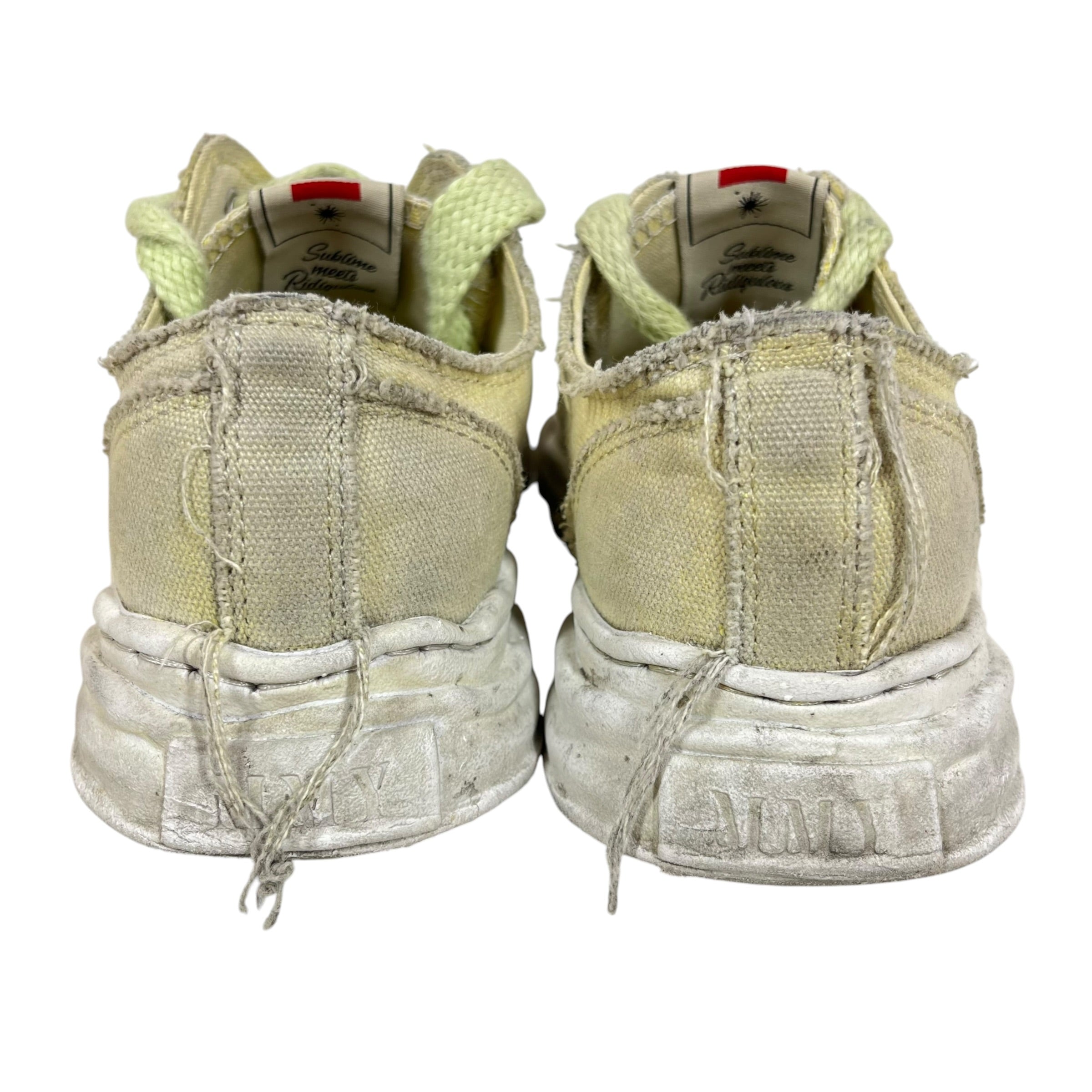 MIHARA YASUHIRO/Low-Sneakers/US 5.5/Cotton/GRN/MMY PETERSON view 4