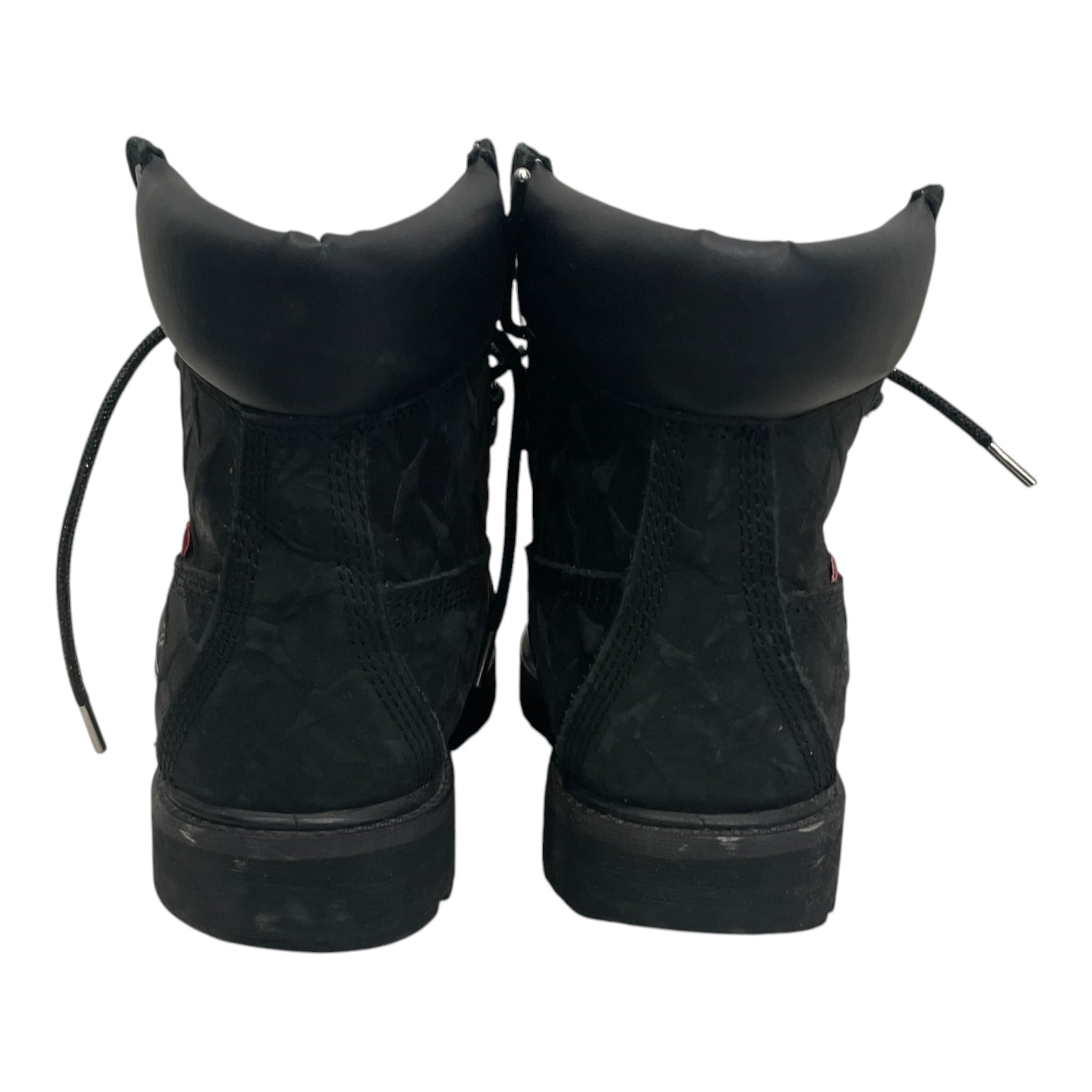 Supreme/Timberland/Boots/US 8.5/Leather/BLK/SLV GLITTER SPRAY PAINT view 3