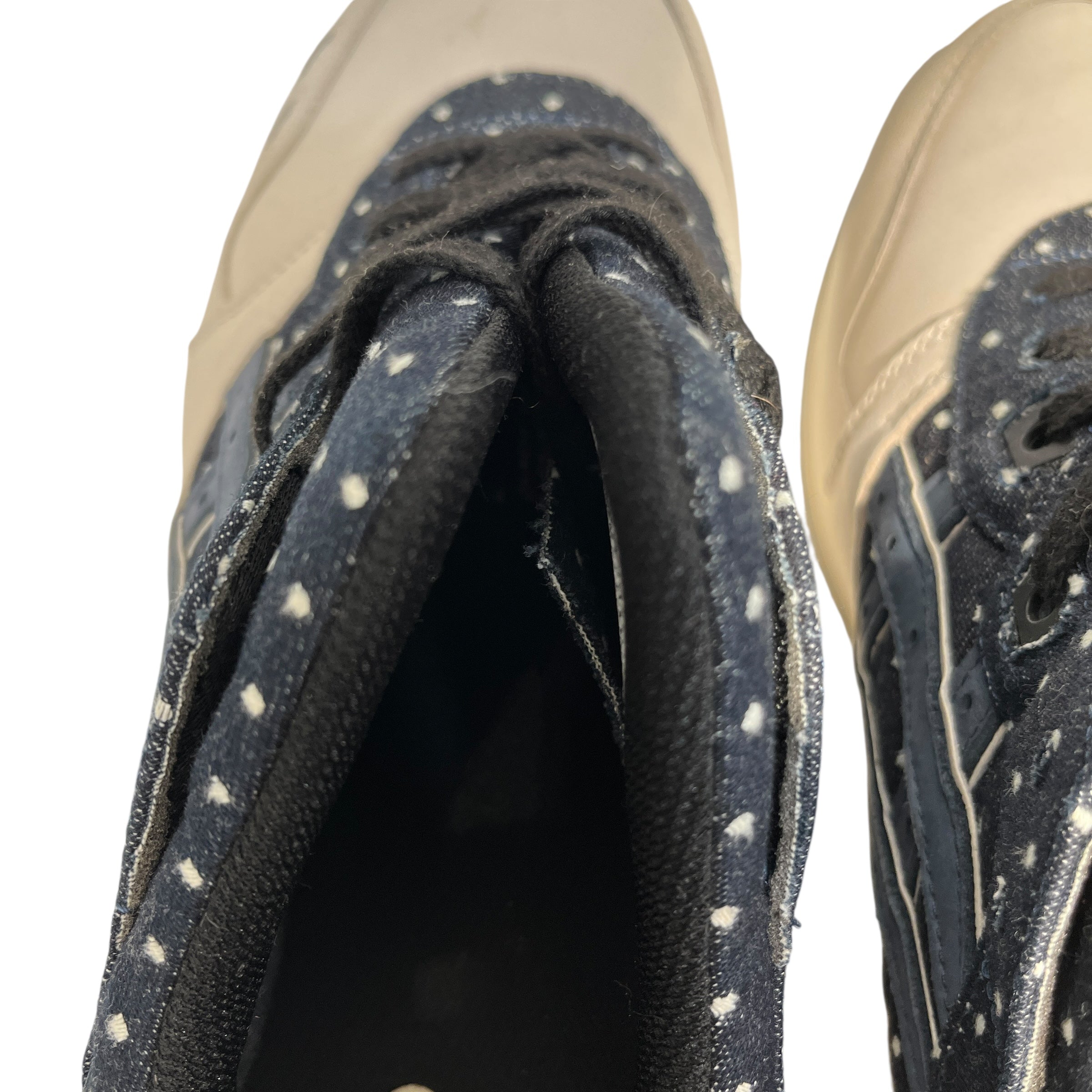 ASICS/Low-Sneakers/US 12/Cotton/WHT/Asics with Polka dot denim view 4