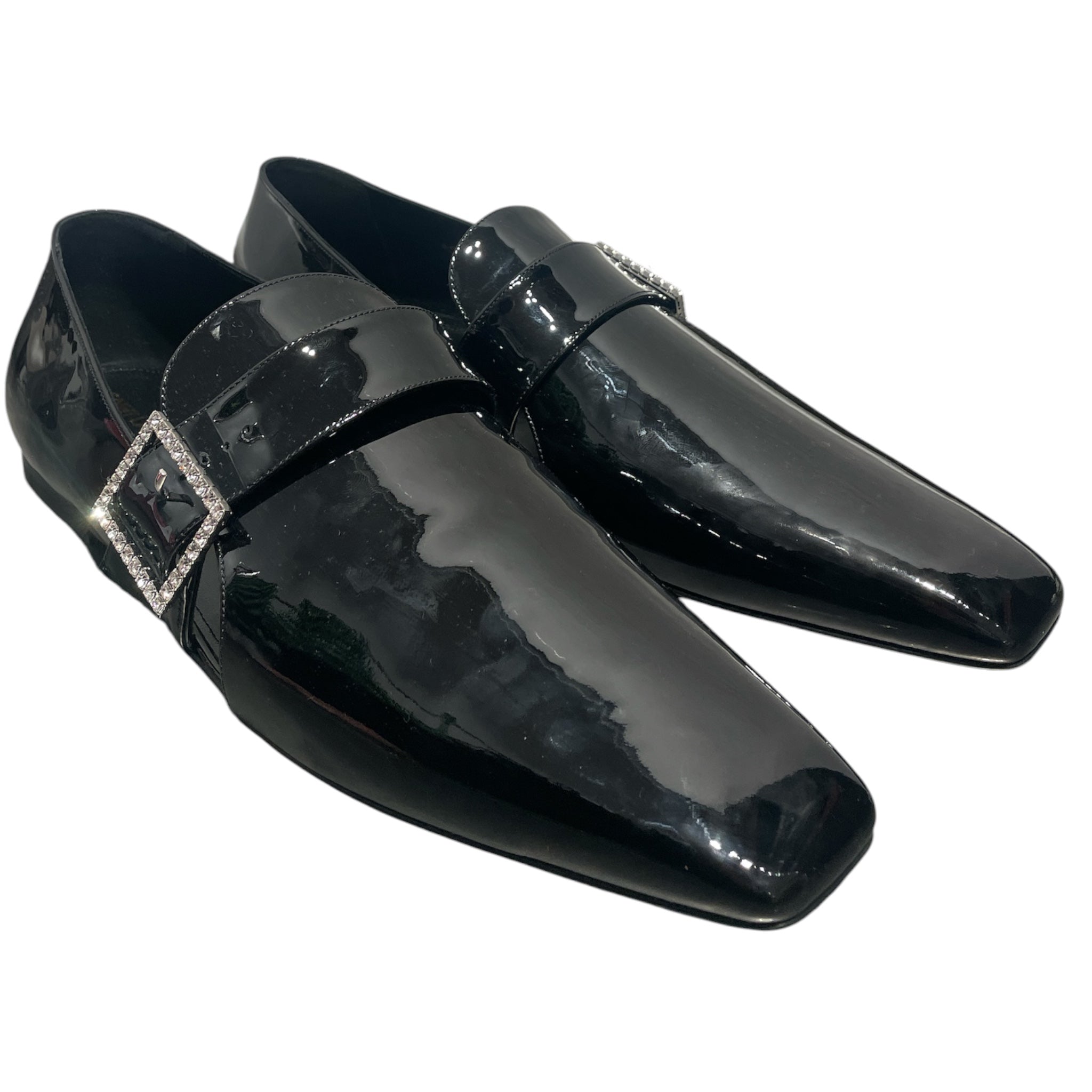 SAINT LAURENT/Loafers/EU 46/BLK/Tristan Patent Gem Loafer view 1